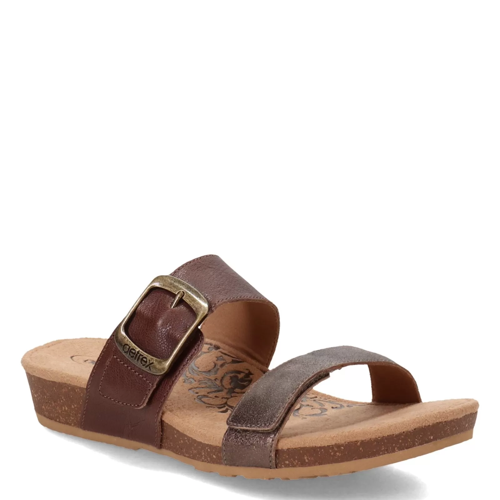 Outlet Aetrex Women's , Daisy Sandal Brown