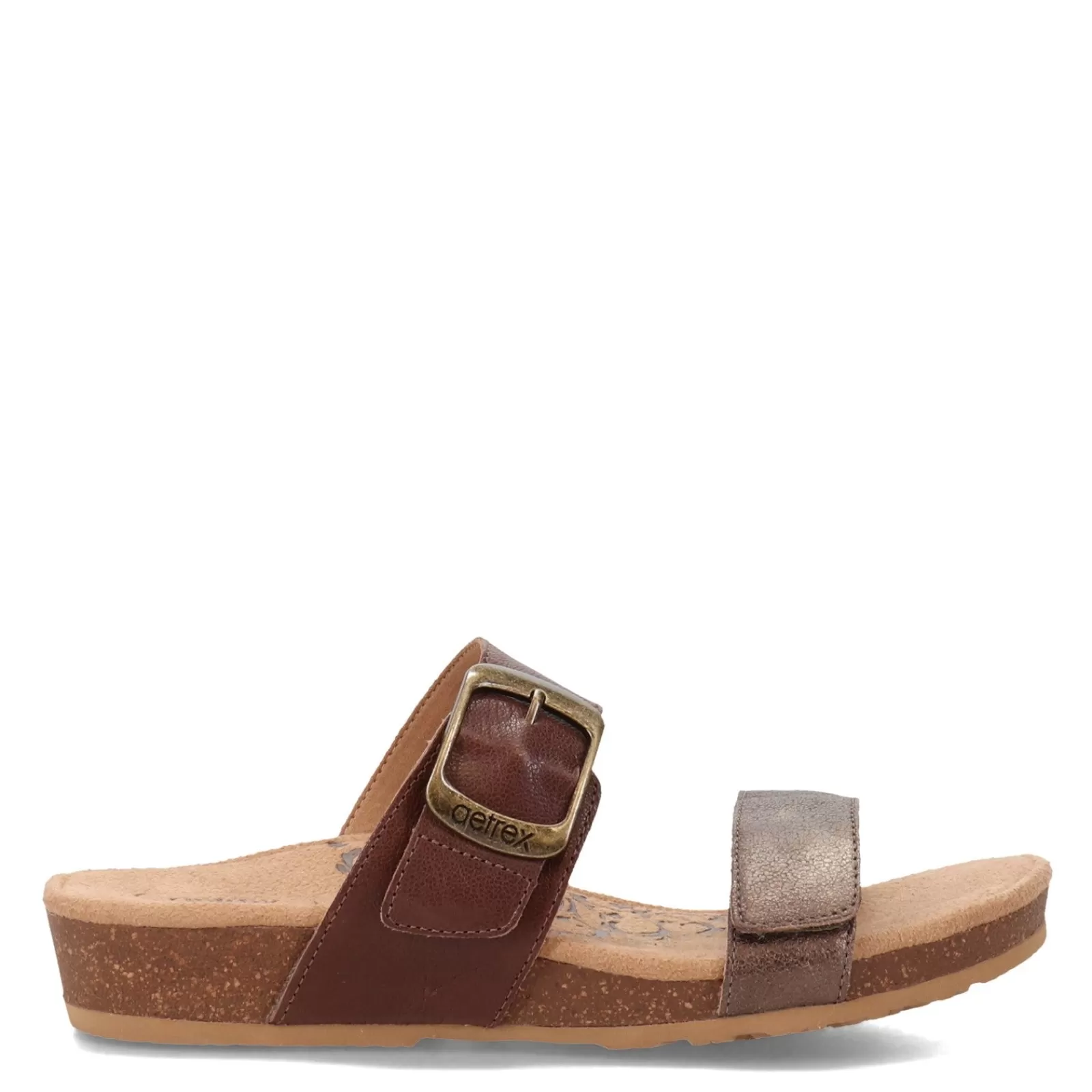 Outlet Aetrex Women's , Daisy Sandal Brown