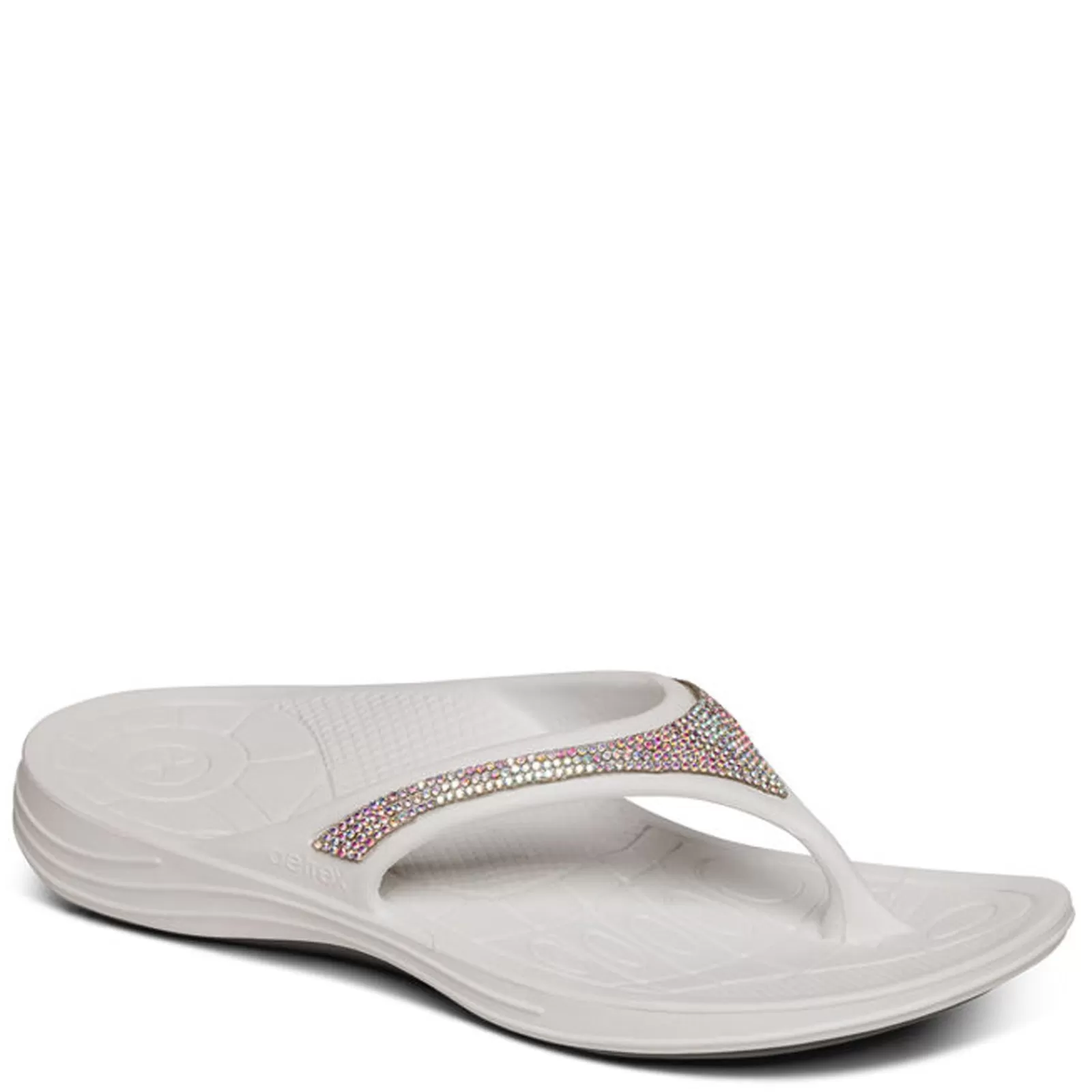 Hot Aetrex Women's , Fiji Sparkle Sandal White