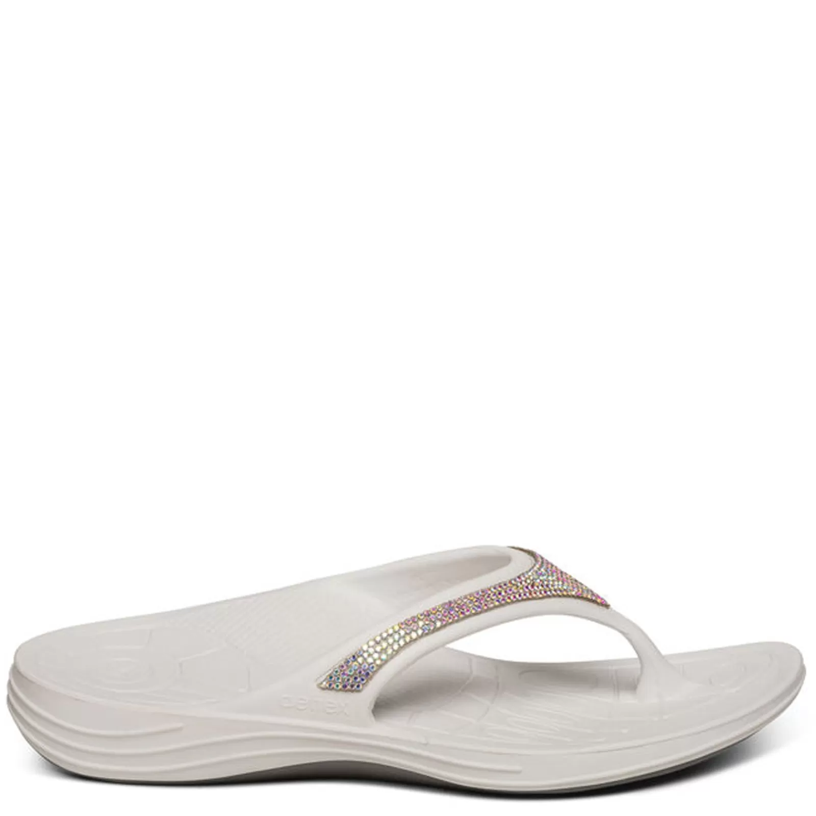 Hot Aetrex Women's , Fiji Sparkle Sandal White