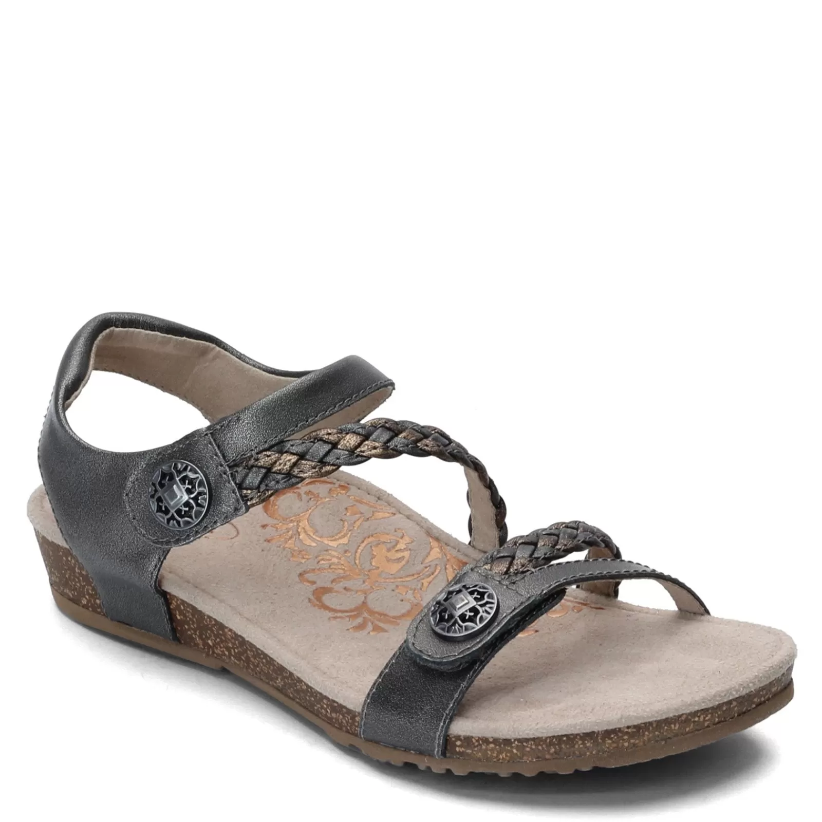 Best Aetrex Women's , Jillian Sandal Gunmetal