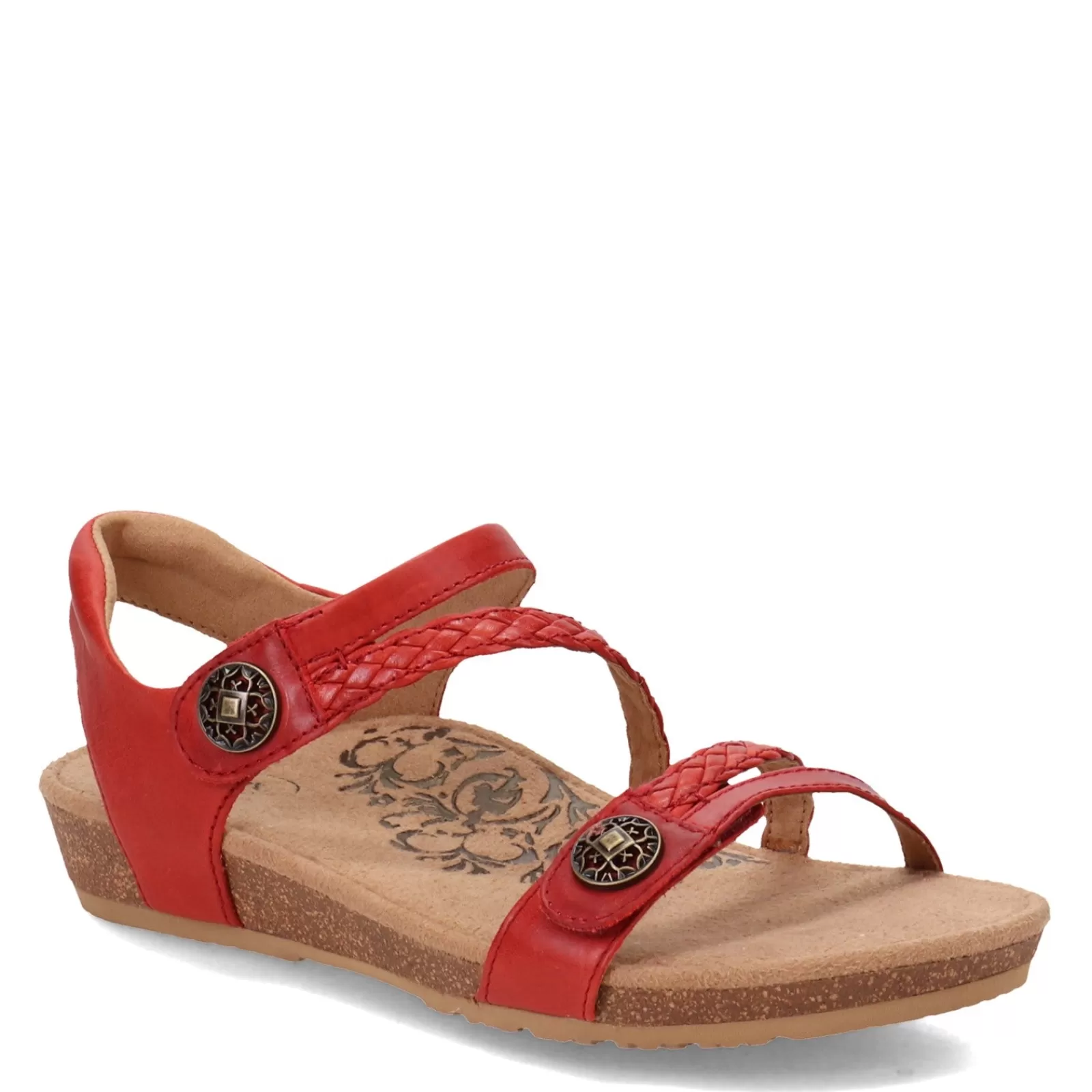 Cheap Aetrex Women's , Jillian Sandal Red