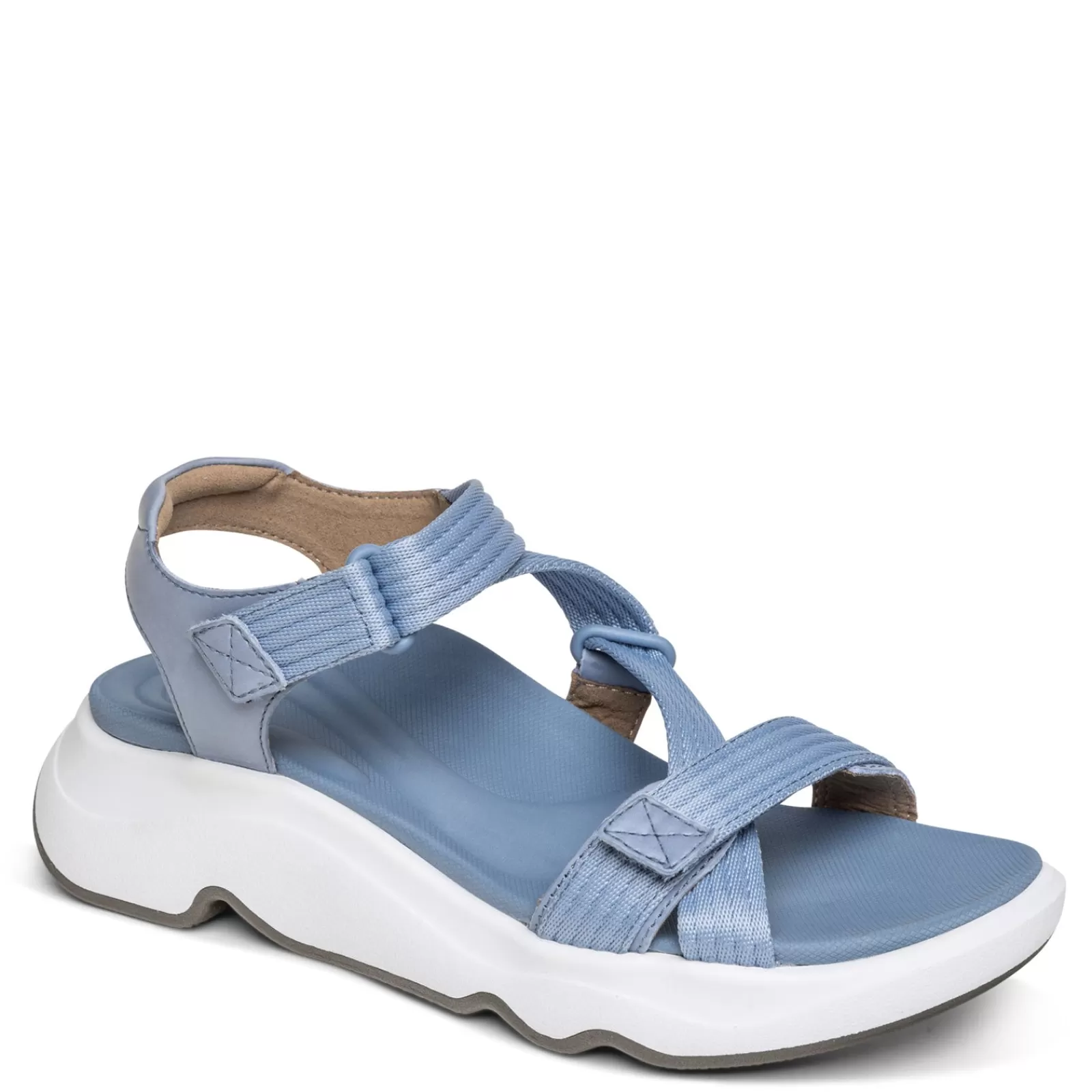 Store Aetrex Women's , Marz Sandal Blue