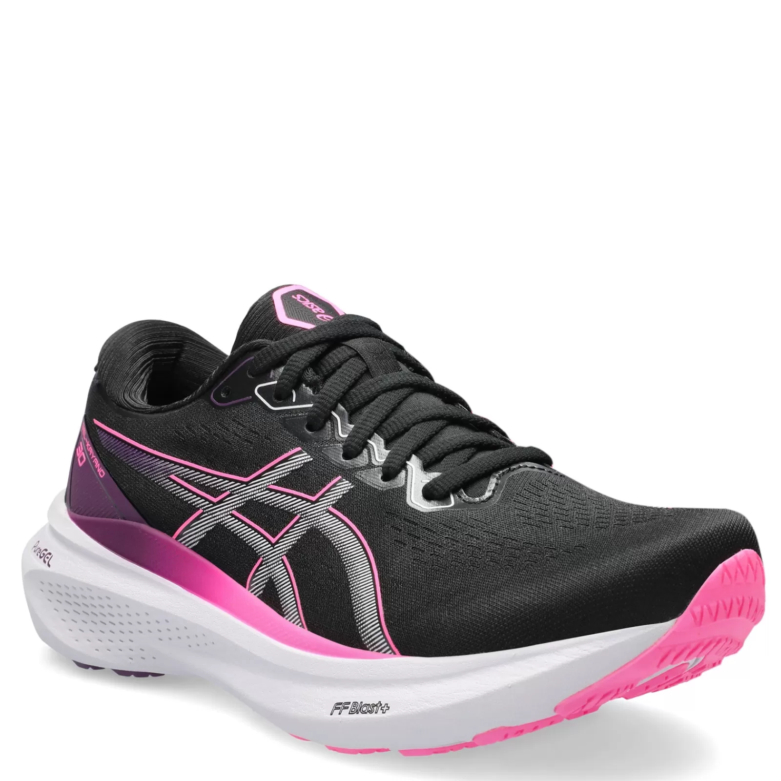 New ASICS Women's , GEL-Kayano 30 Running Shoe Black Pink