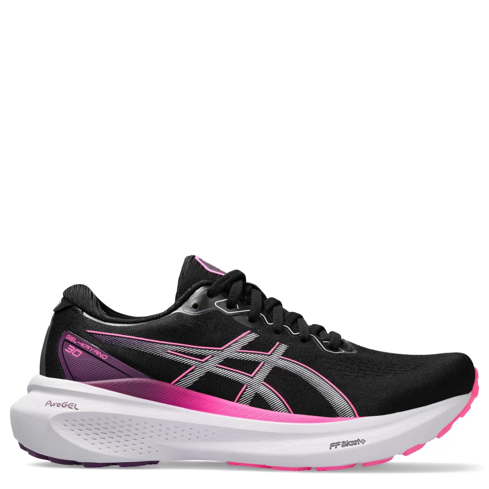 New ASICS Women's , GEL-Kayano 30 Running Shoe Black Pink