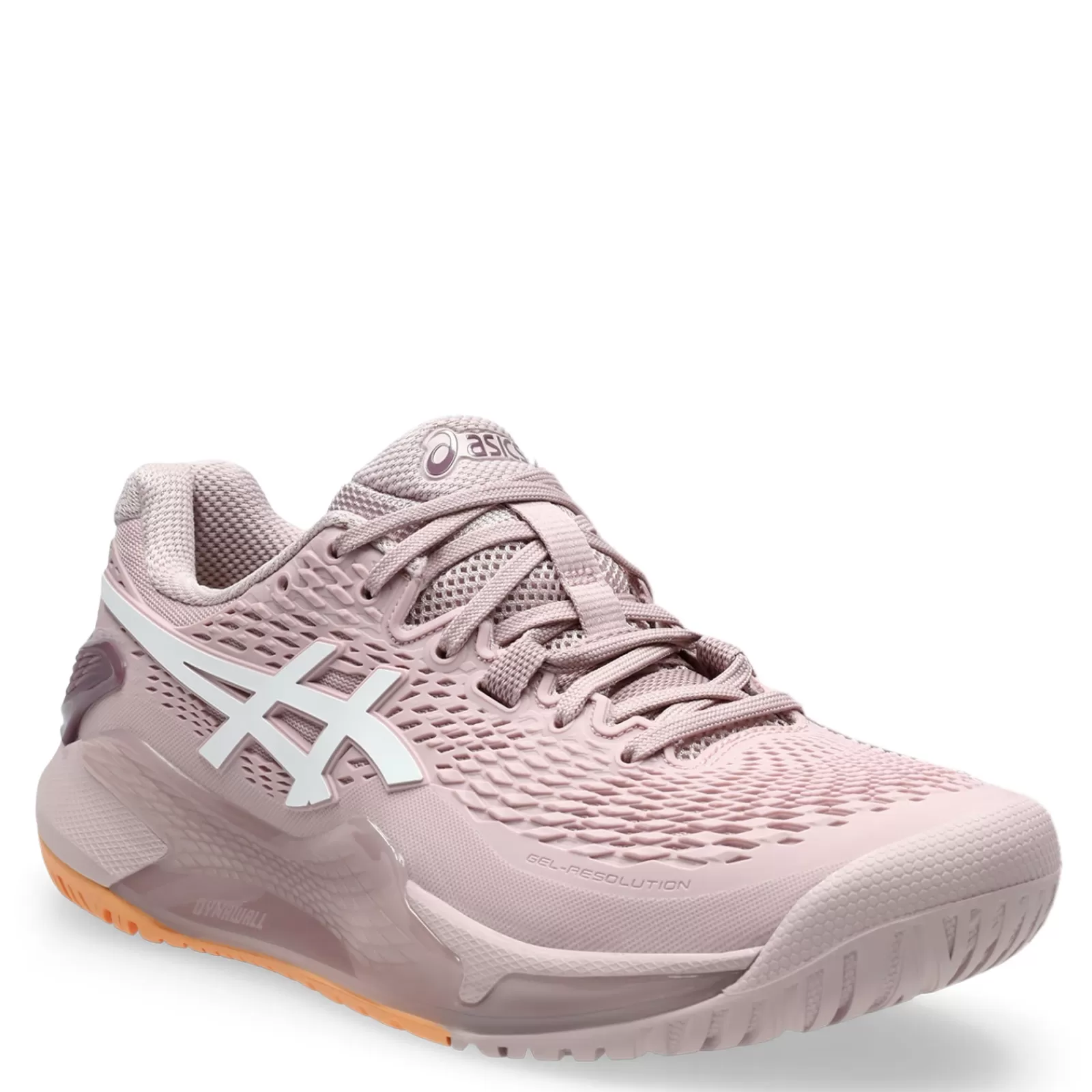 Cheap ASICS Women's , GEL-Resolution 9 Tennis Shoe - Wide Width Watershed Rose/White