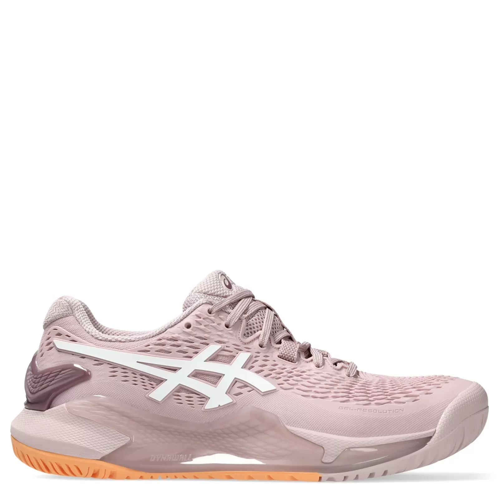 Cheap ASICS Women's , GEL-Resolution 9 Tennis Shoe - Wide Width Watershed Rose/White