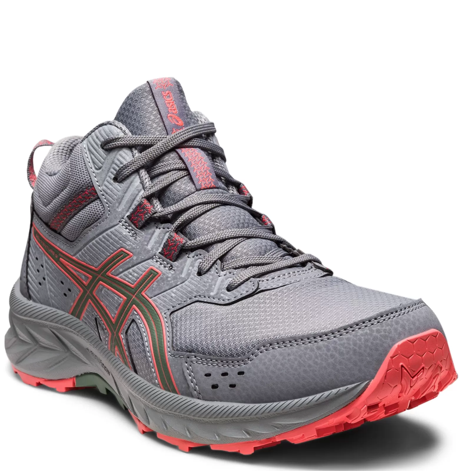 Clearance ASICS Women's , GEL-Venture 9 MT Trail Running Shoe Grey Pink