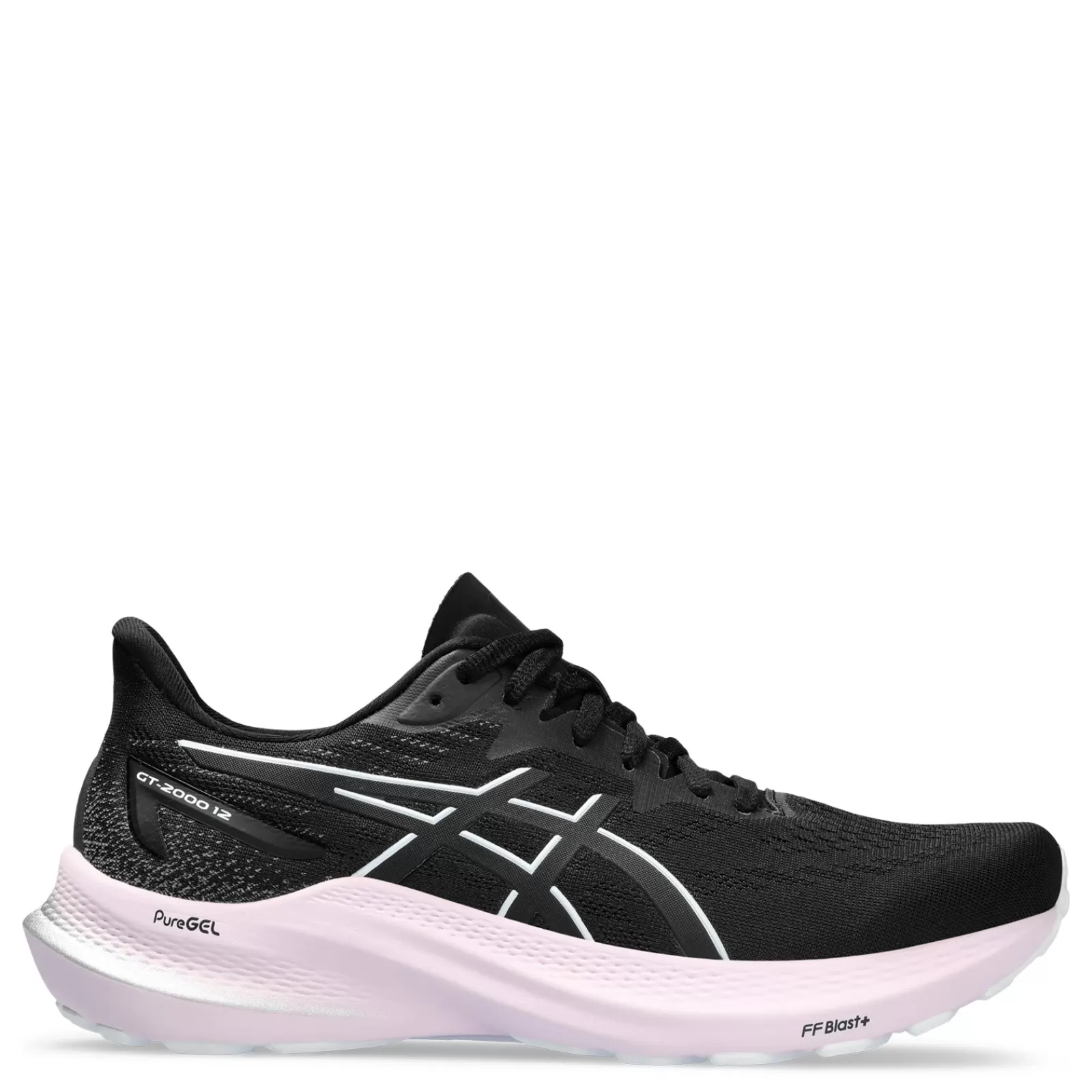 New ASICS Women's , GT-2000 12 Running Shoe Black/White