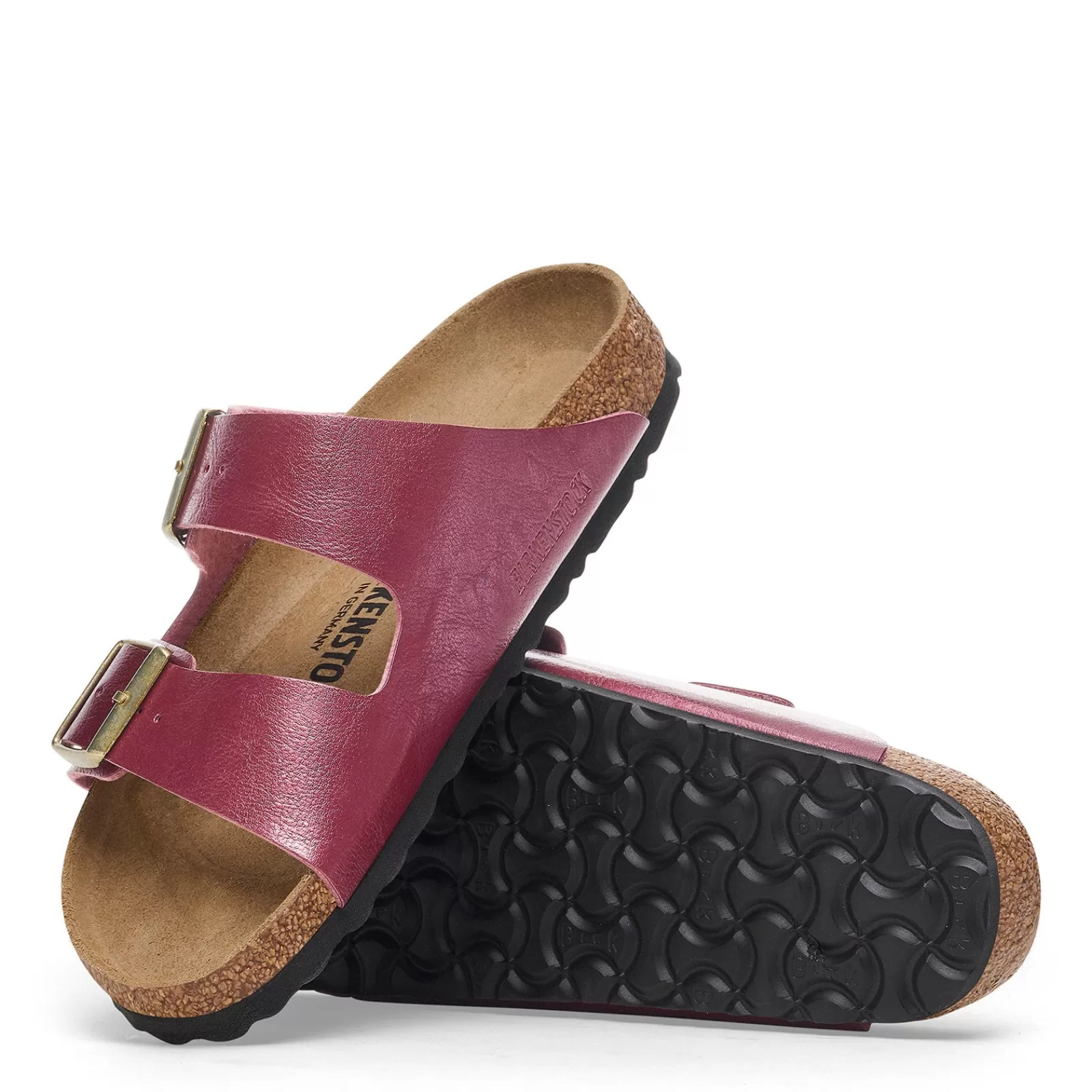 Store Birkenstock Women's , Arizona Birko-Flor Sandals - Narrow Fit Berry Crush