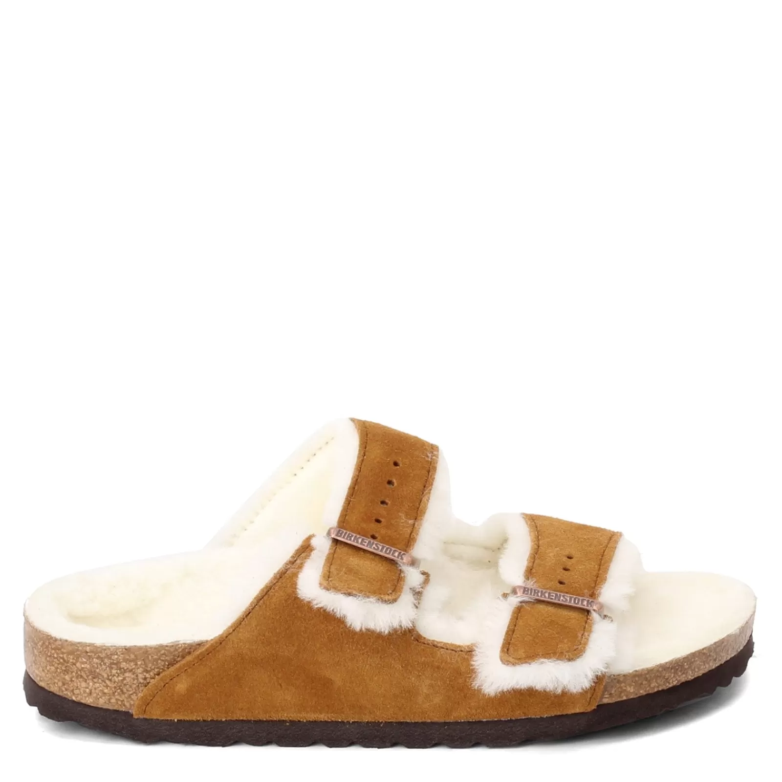 Cheap Birkenstock Women's , Arizona Shearling Lined Sandal - Narrow Width Mink