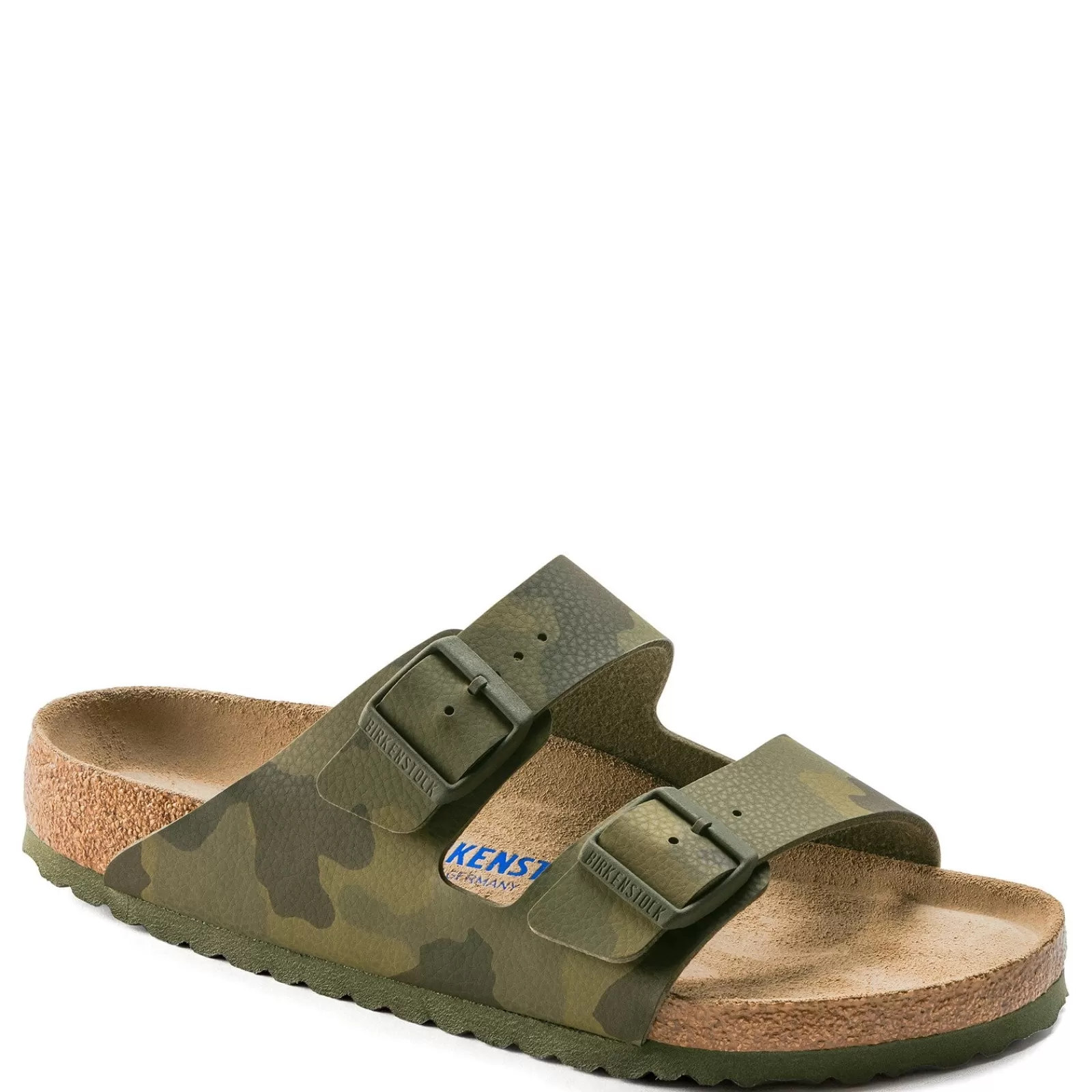 Cheap Birkenstock Women's , Arizona Slide Sandal - Narrow Width Green Camo