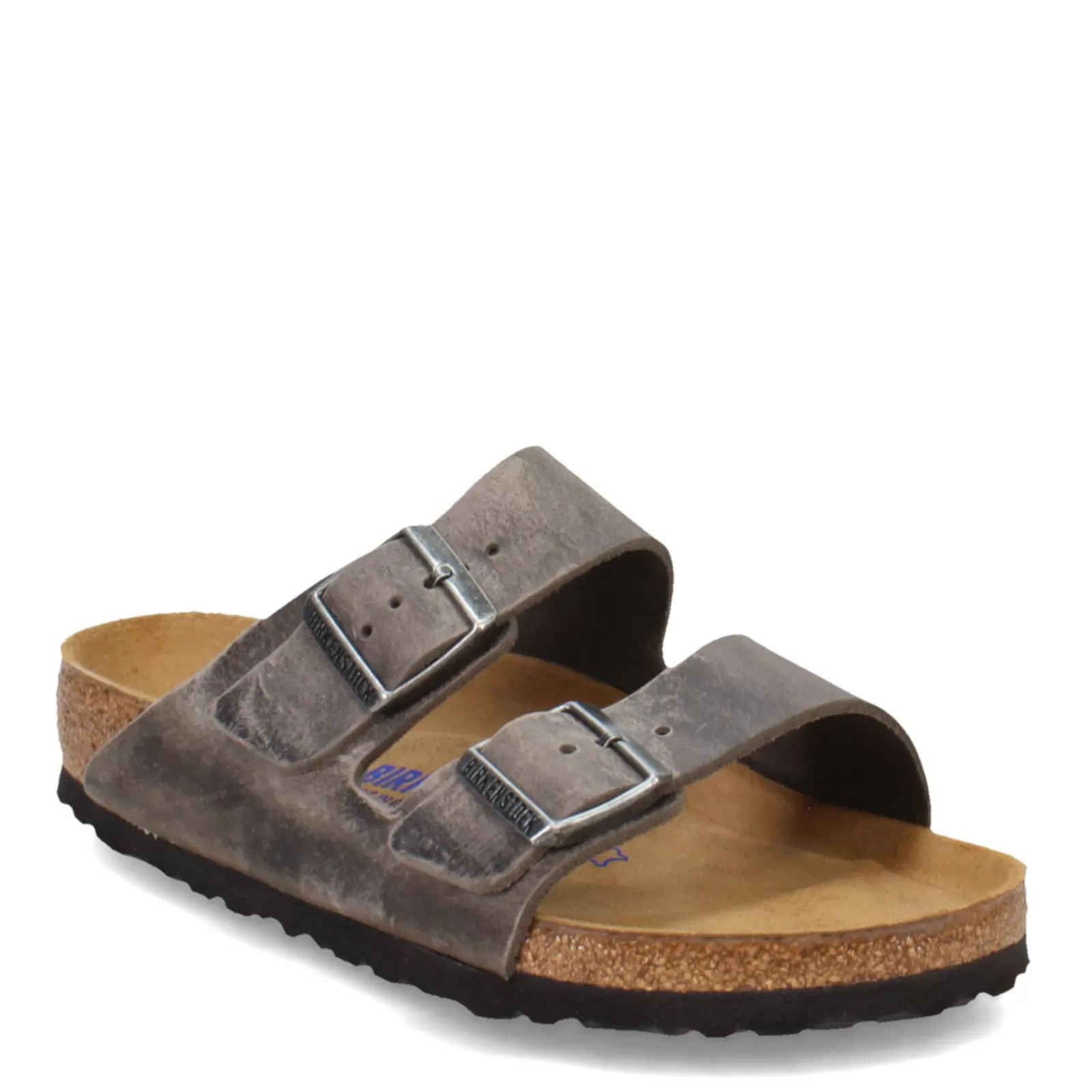 Cheap Birkenstock Women's , Arizona Soft Footbed Sandal - Regular Fit Iron Grey