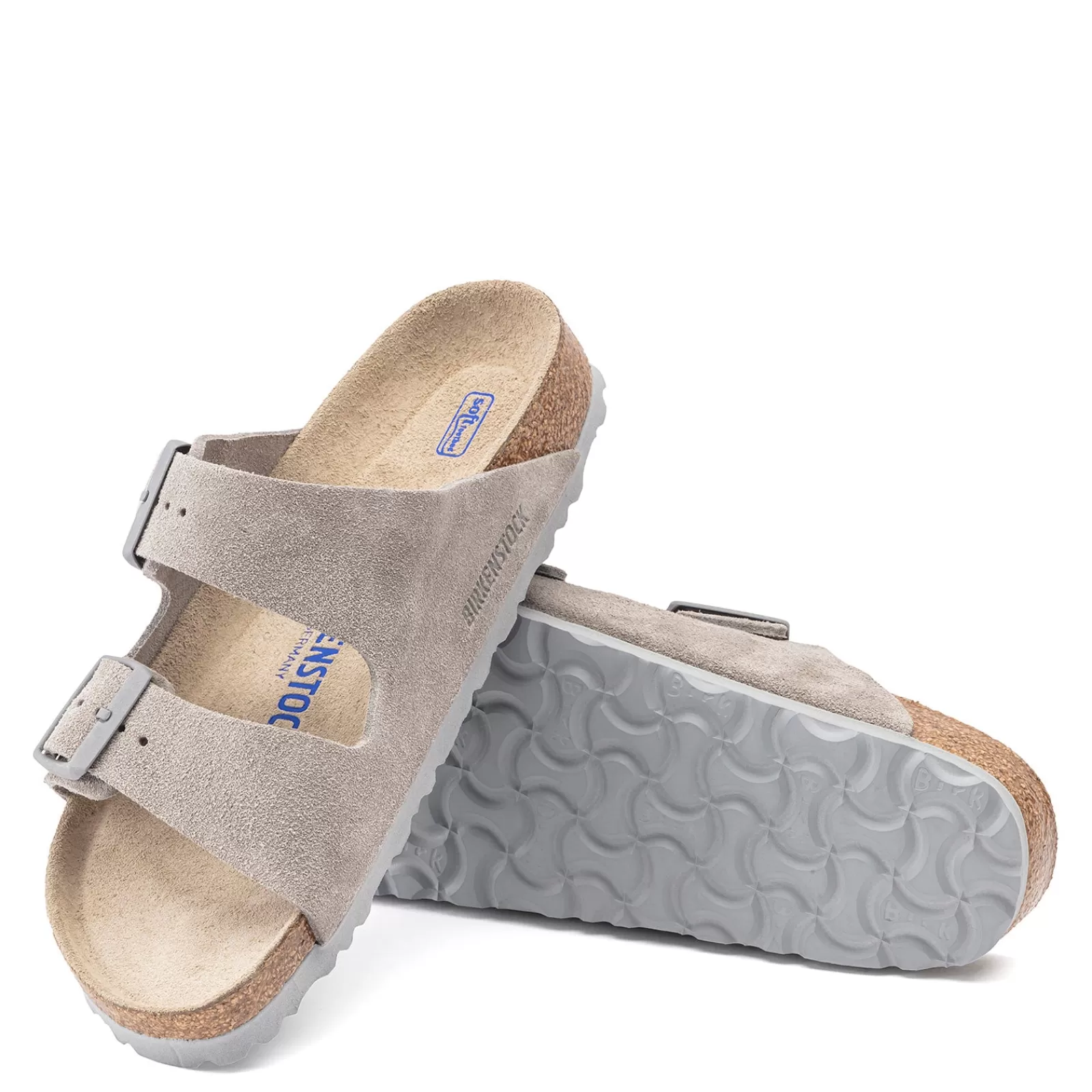 Hot Birkenstock Women's , Arizona Soft Footbed Sandal - Regular Fit Stone Coin