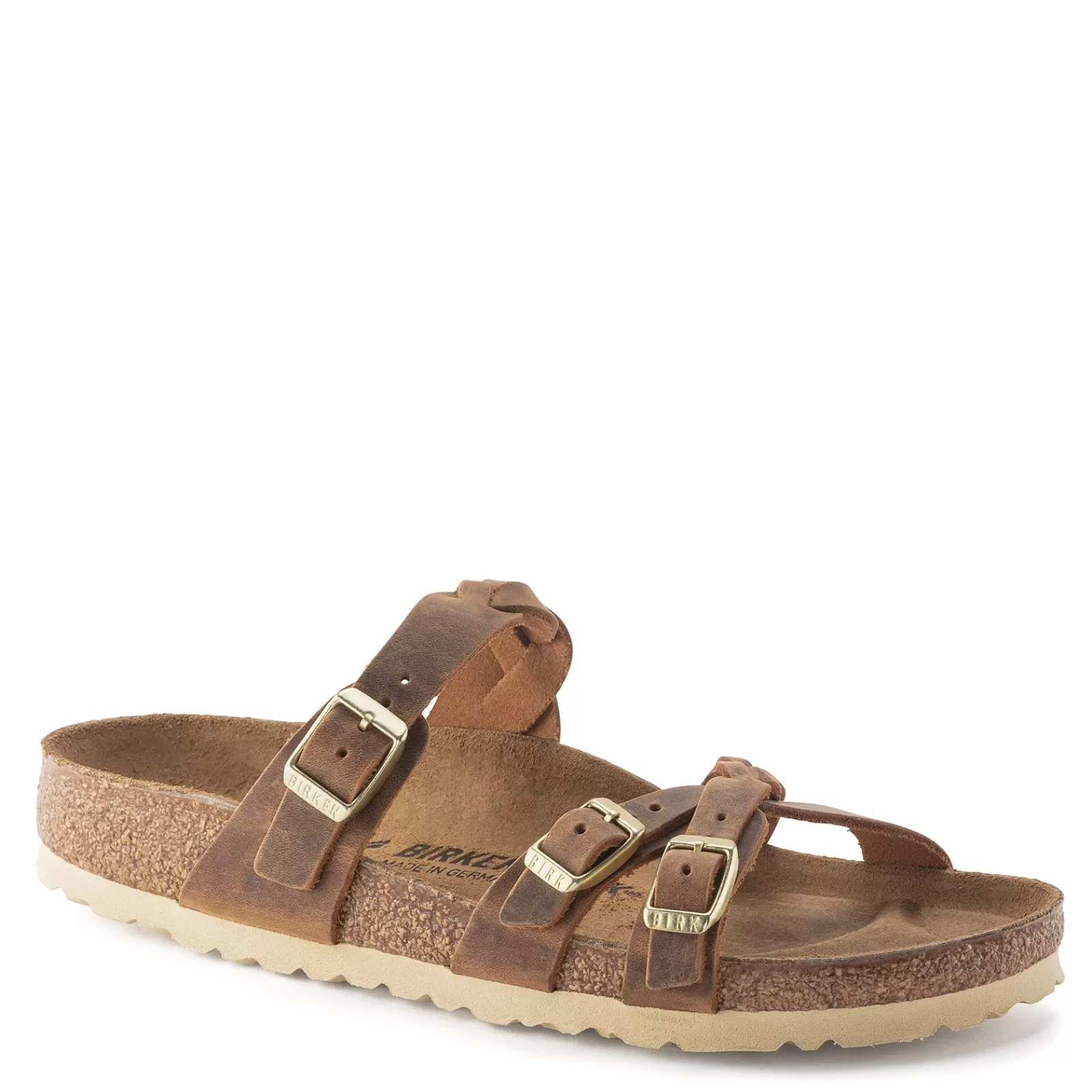 Fashion Birkenstock Women's , Franca Braid Sandal - Regular Width Cognac