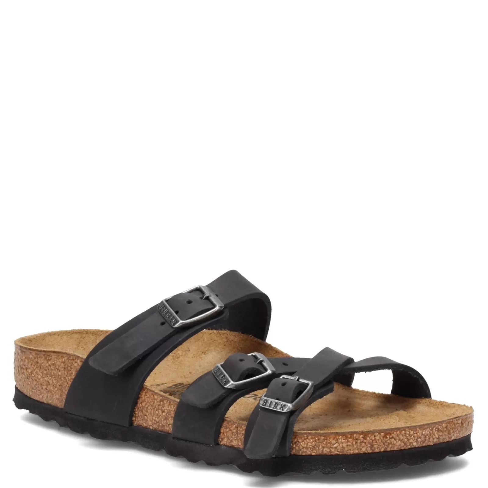 Best Sale Birkenstock Women's , Franca Sandal - Narrow Width Black Oiled Leather