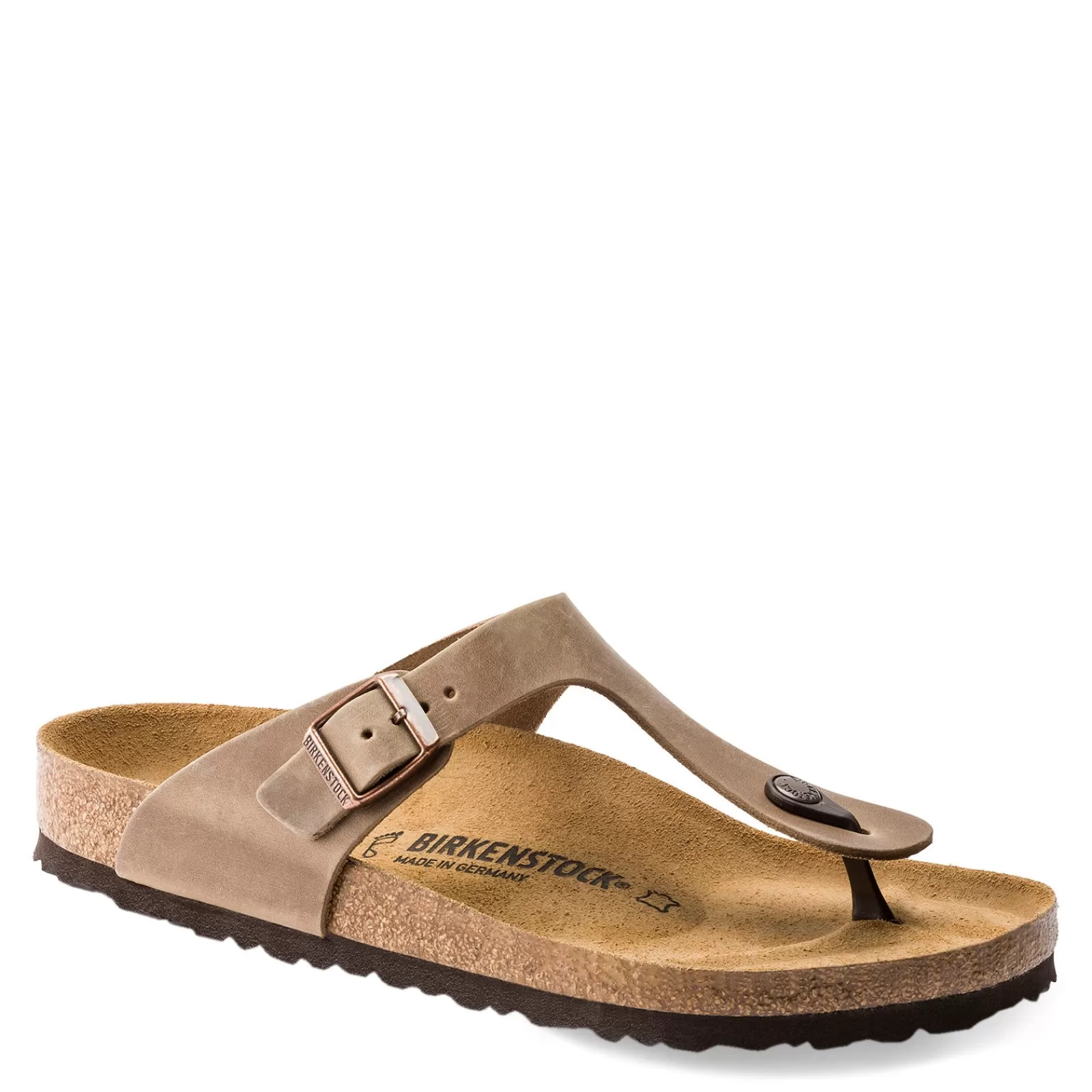 Discount Birkenstock Women's , Gizeh Sandal - Regular Fit Tobacco Brown Oiled Leather