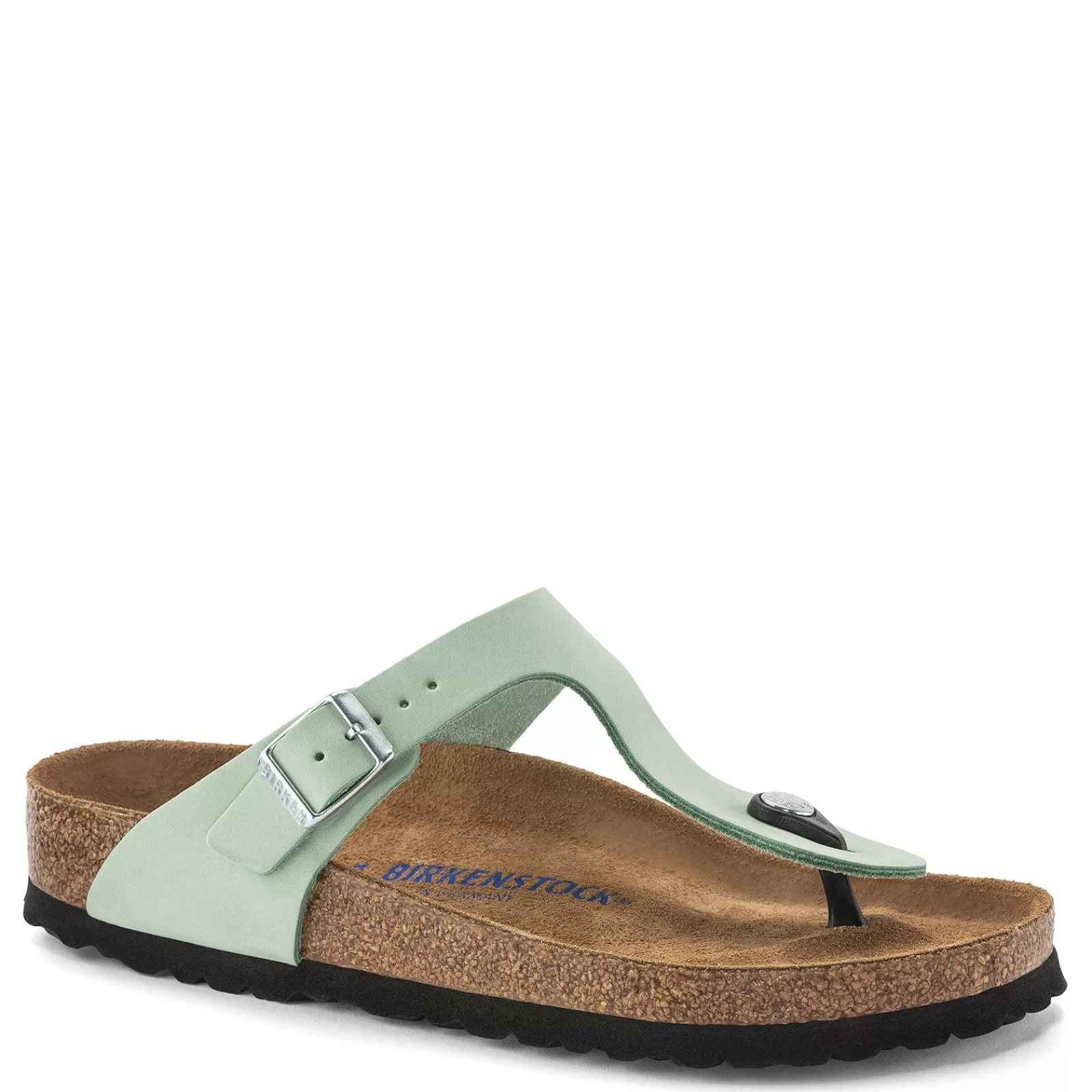 Cheap Birkenstock Women's , Gizeh Soft Footbed Sandal - Regular Width Green