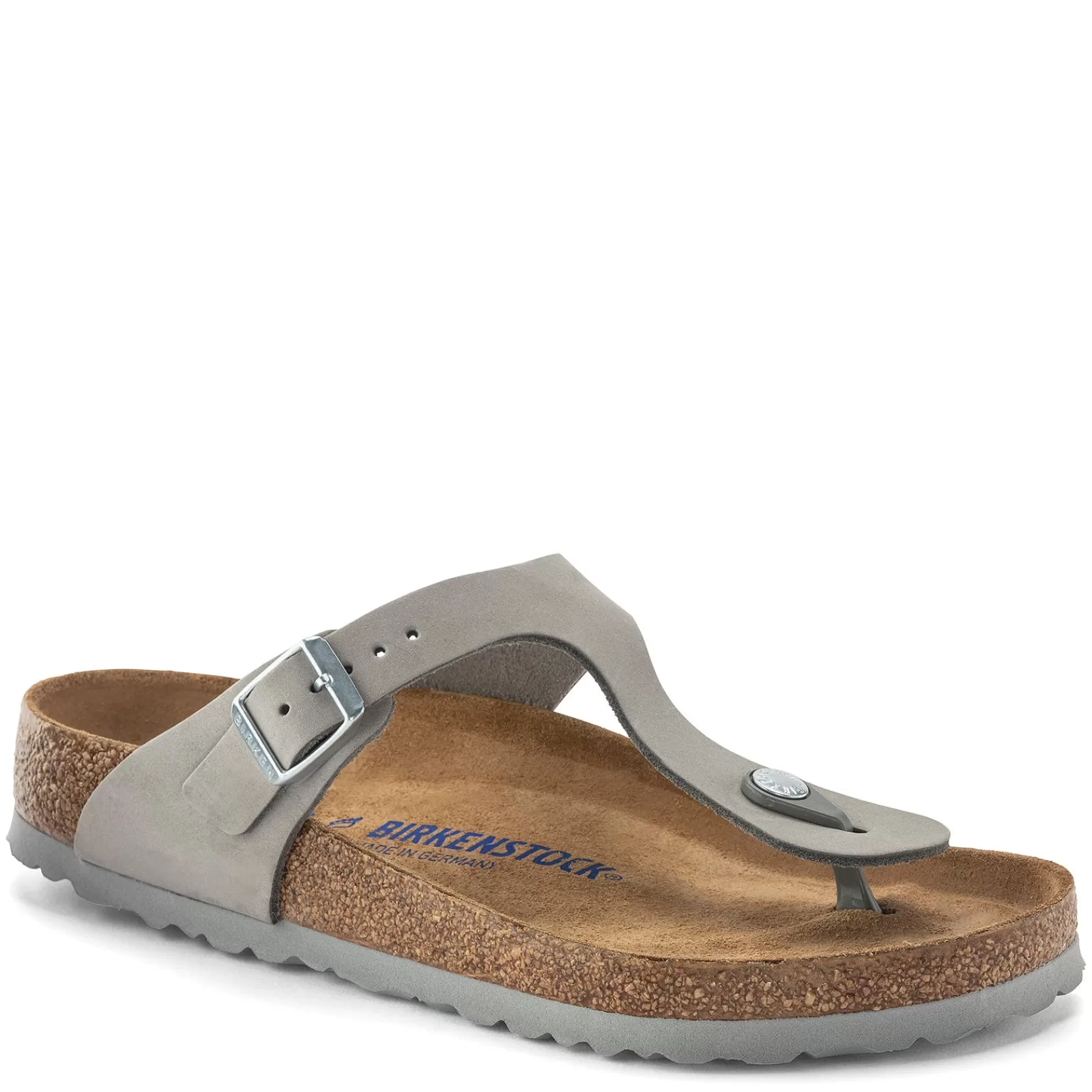 Cheap Birkenstock Women's , Gizeh Soft Footbed Sandal - Regular Width Grey