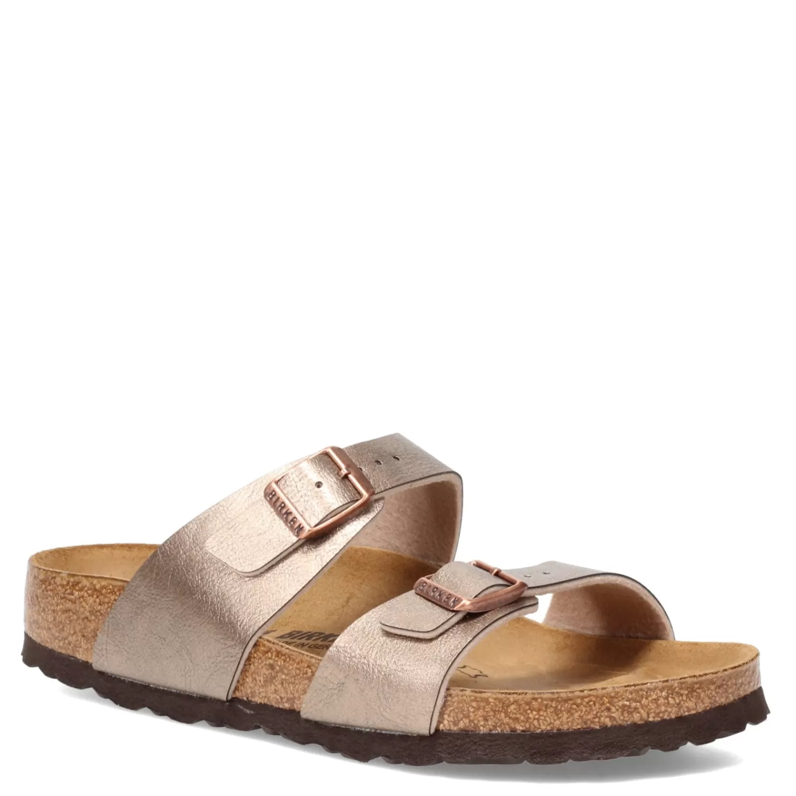 Best Sale Birkenstock Women's , Sydney Birko-Flor Slide Sandal - Narrow Width Taupe