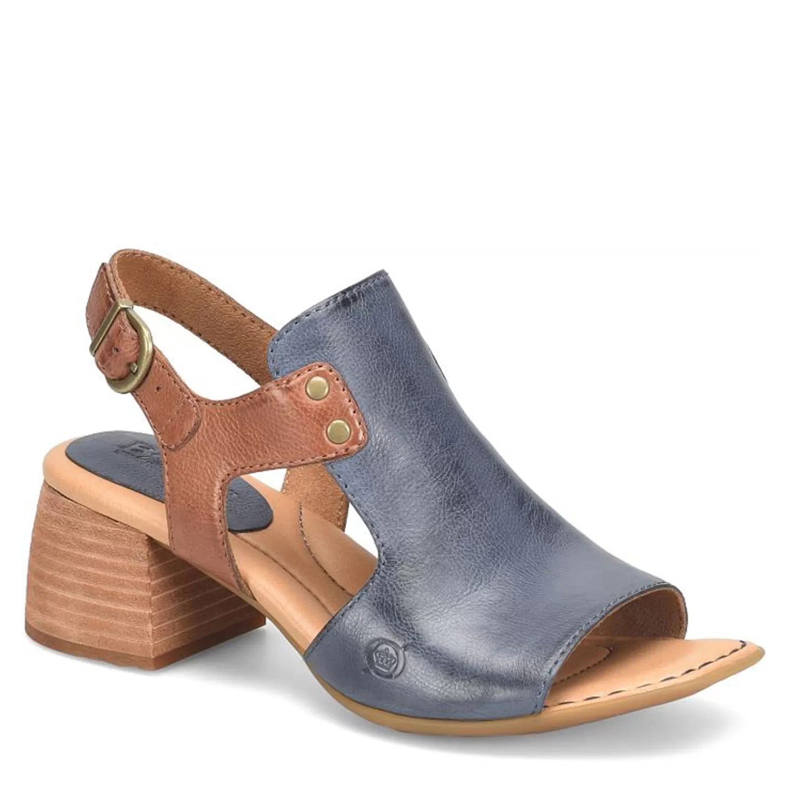 Best Born Women's , Sylvie Sandal Navy/Brown