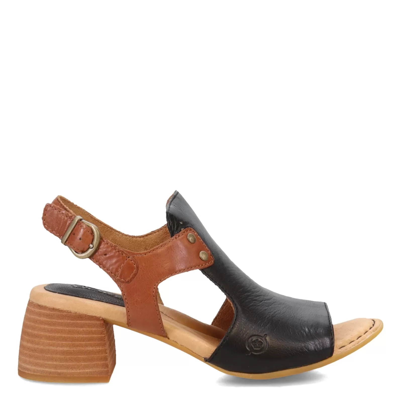 Outlet Born Women's , Sylvie Sandal Black/Brown