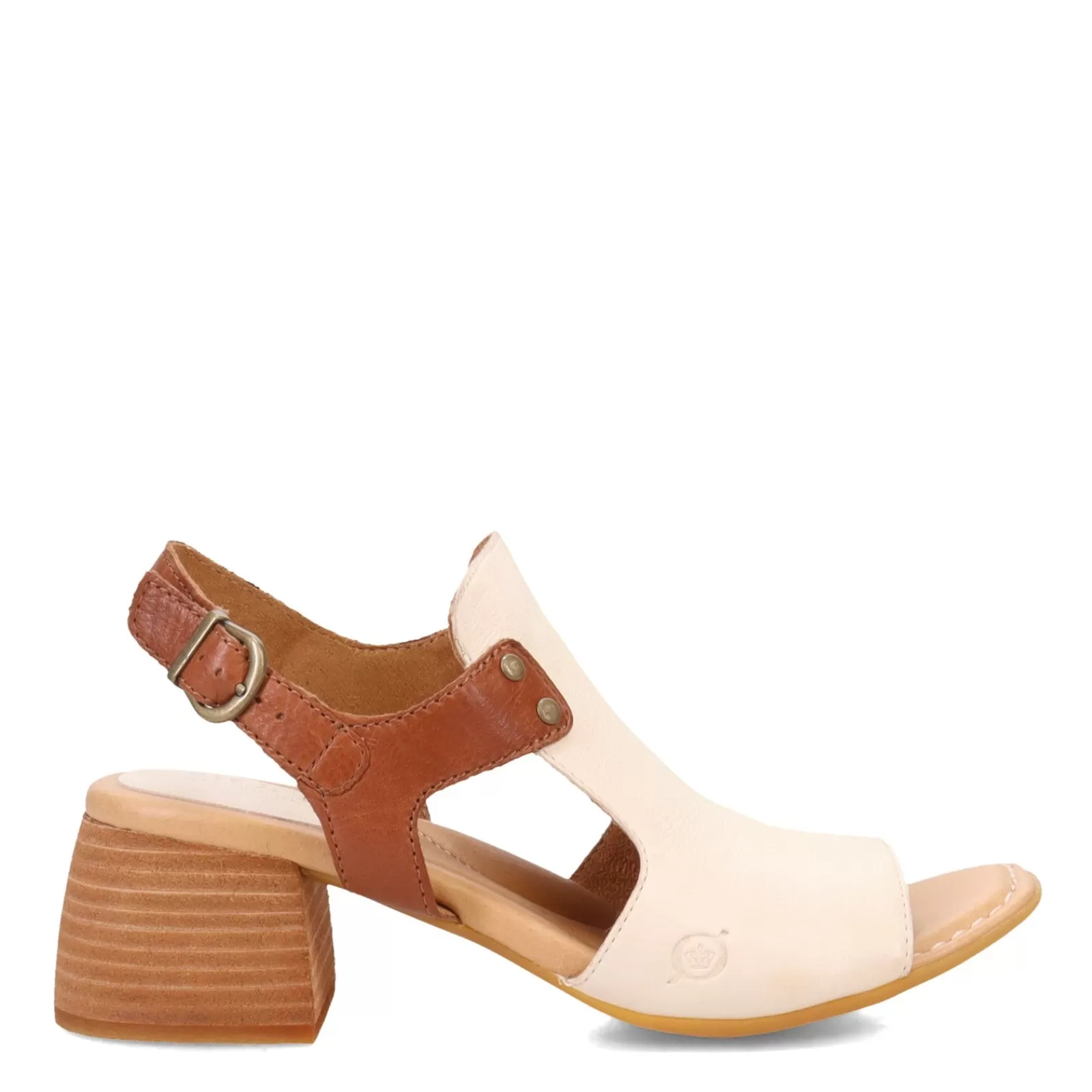 Fashion Born Women's , Sylvie Sandal White/Brown