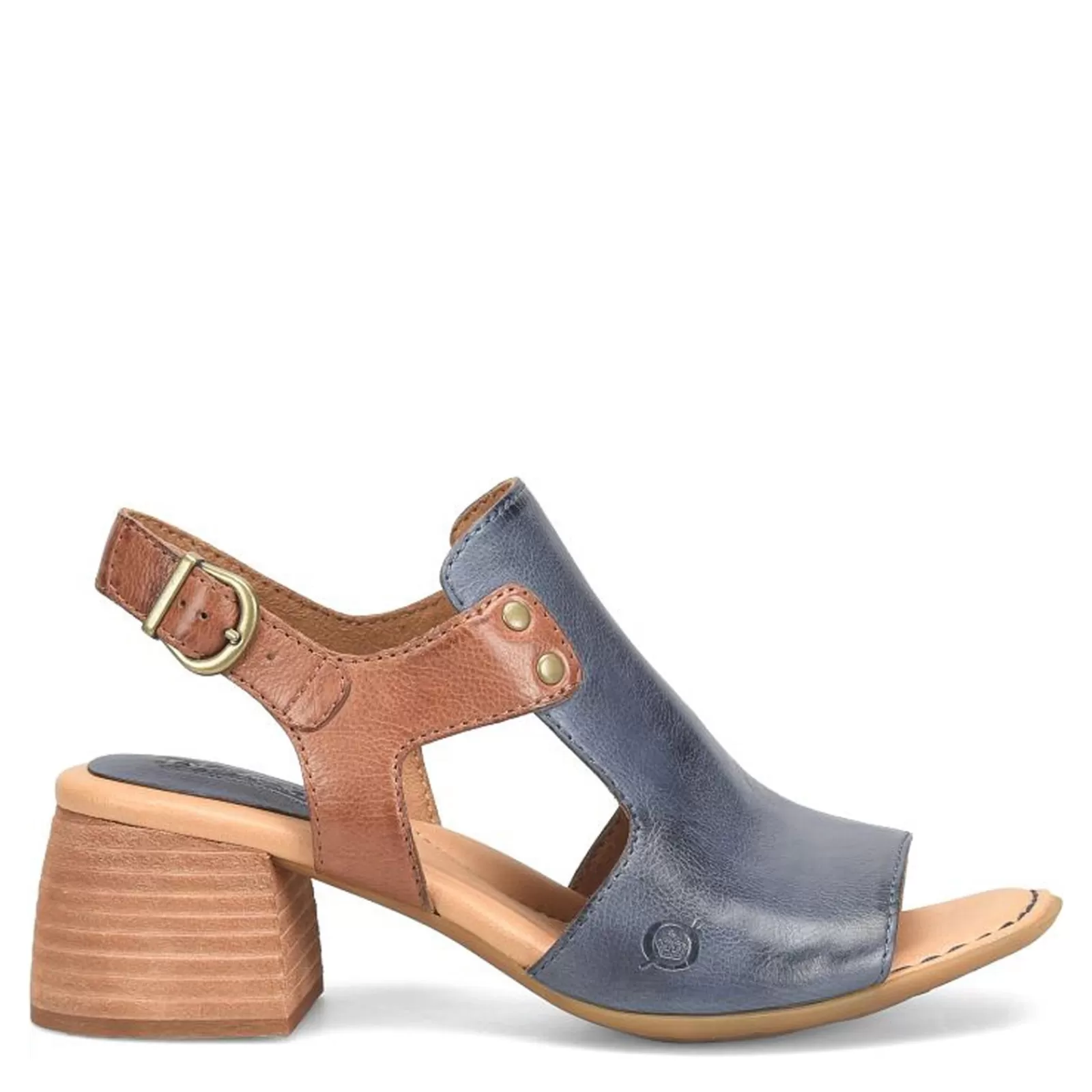 Best Born Women's , Sylvie Sandal Navy/Brown