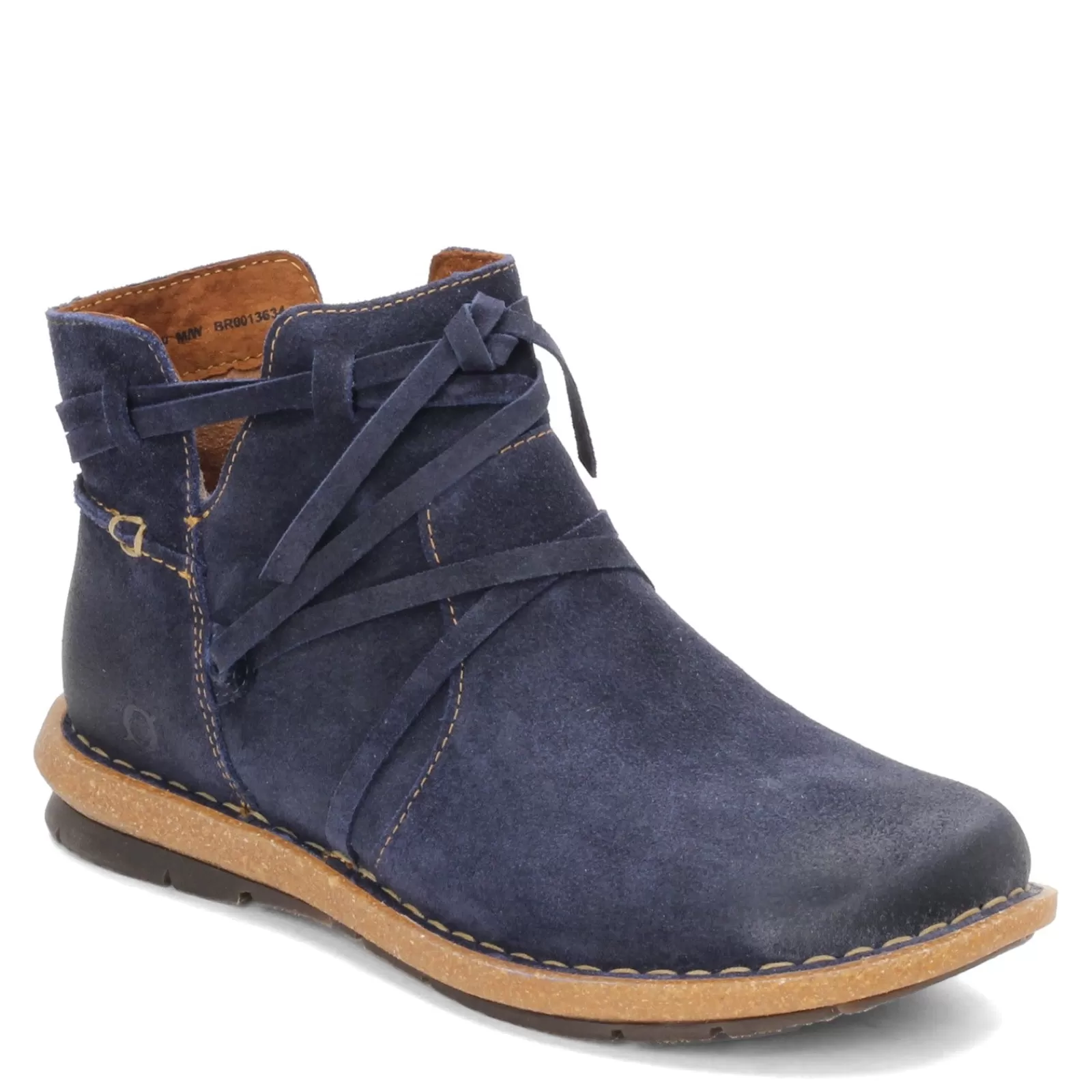 Discount Born Women's , Tarkiln Ankle Boot Indigo Distressed