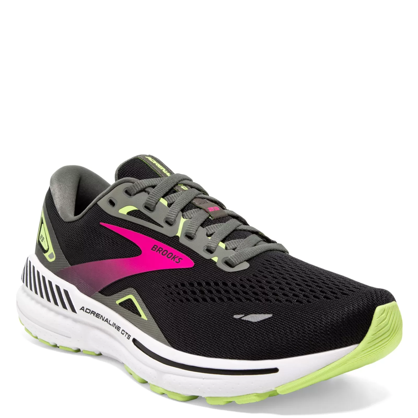 Best Sale Brooks Women's , Adrenaline GTS 23 Running Shoe Black/Pink/Green