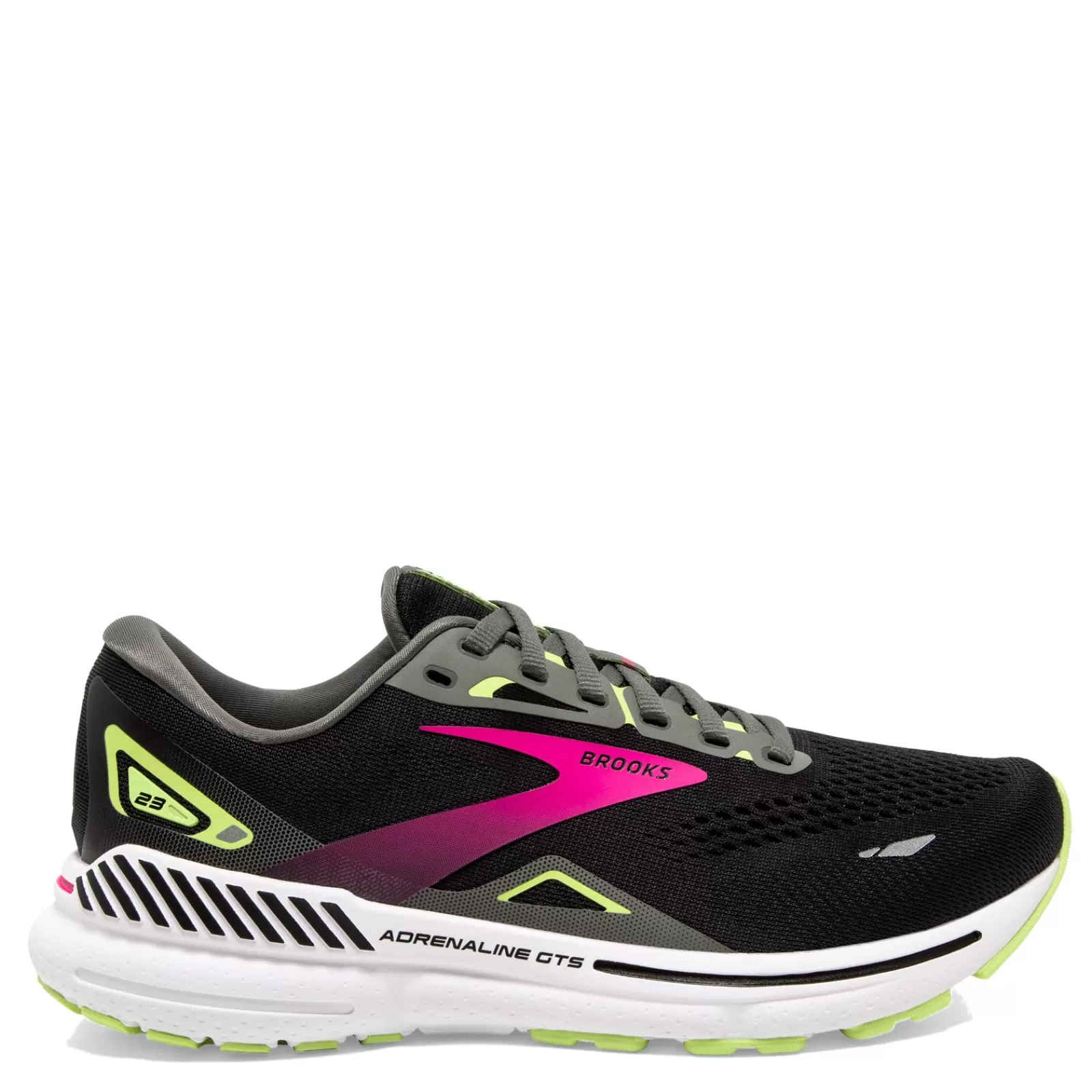 Best Sale Brooks Women's , Adrenaline GTS 23 Running Shoe Black/Pink/Green