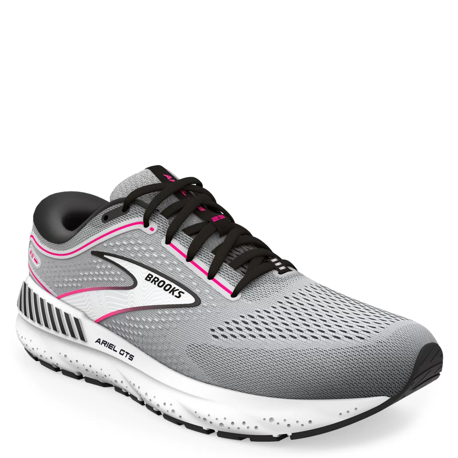 Cheap Brooks Women's , Ariel GTS 23 Running Shoe Grey/Black/Pink