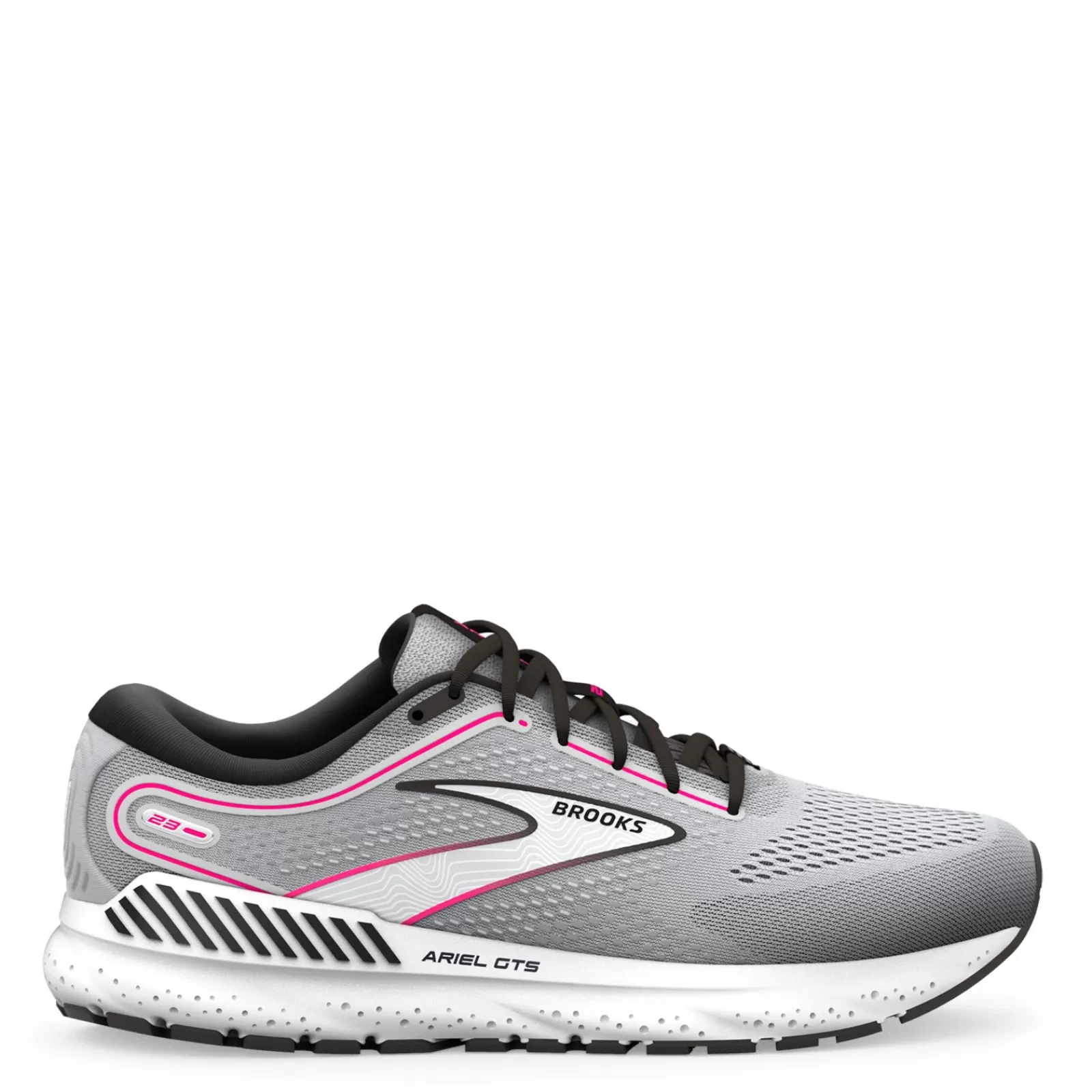 Cheap Brooks Women's , Ariel GTS 23 Running Shoe Grey/Black/Pink