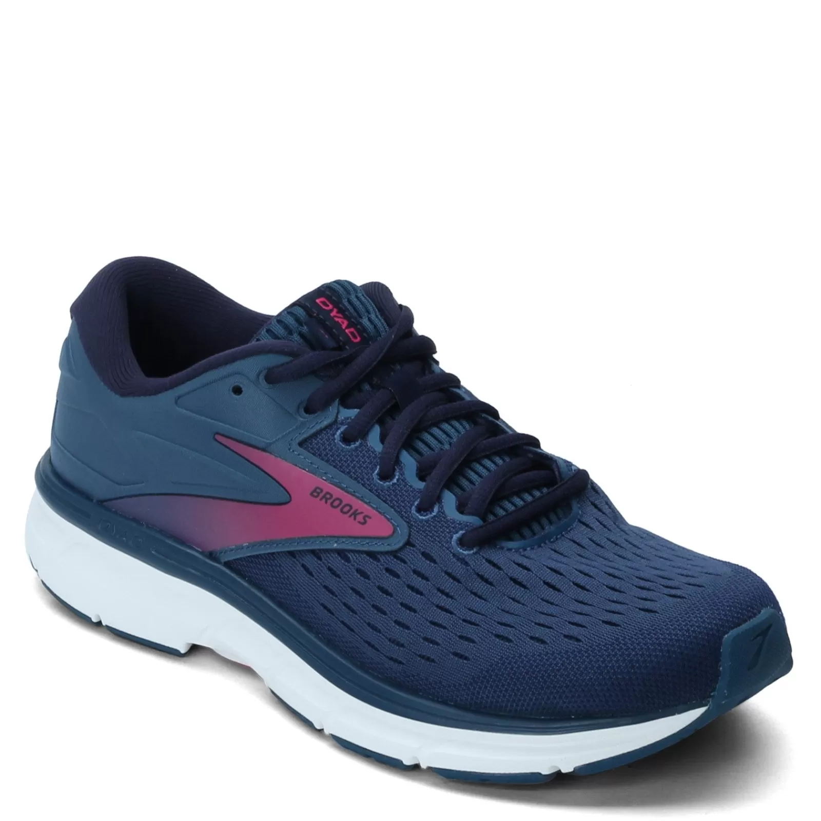 Cheap Brooks Women's , Dyad 11 Running Shoe Blue/Navy/Beetroot