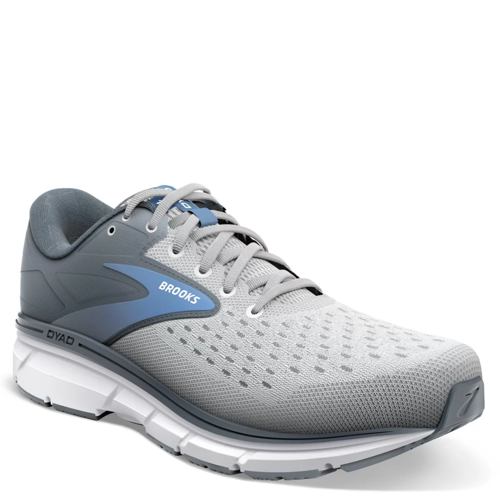 Clearance Brooks Women's , Dyad 11 Running Shoe Grey/White/Blue