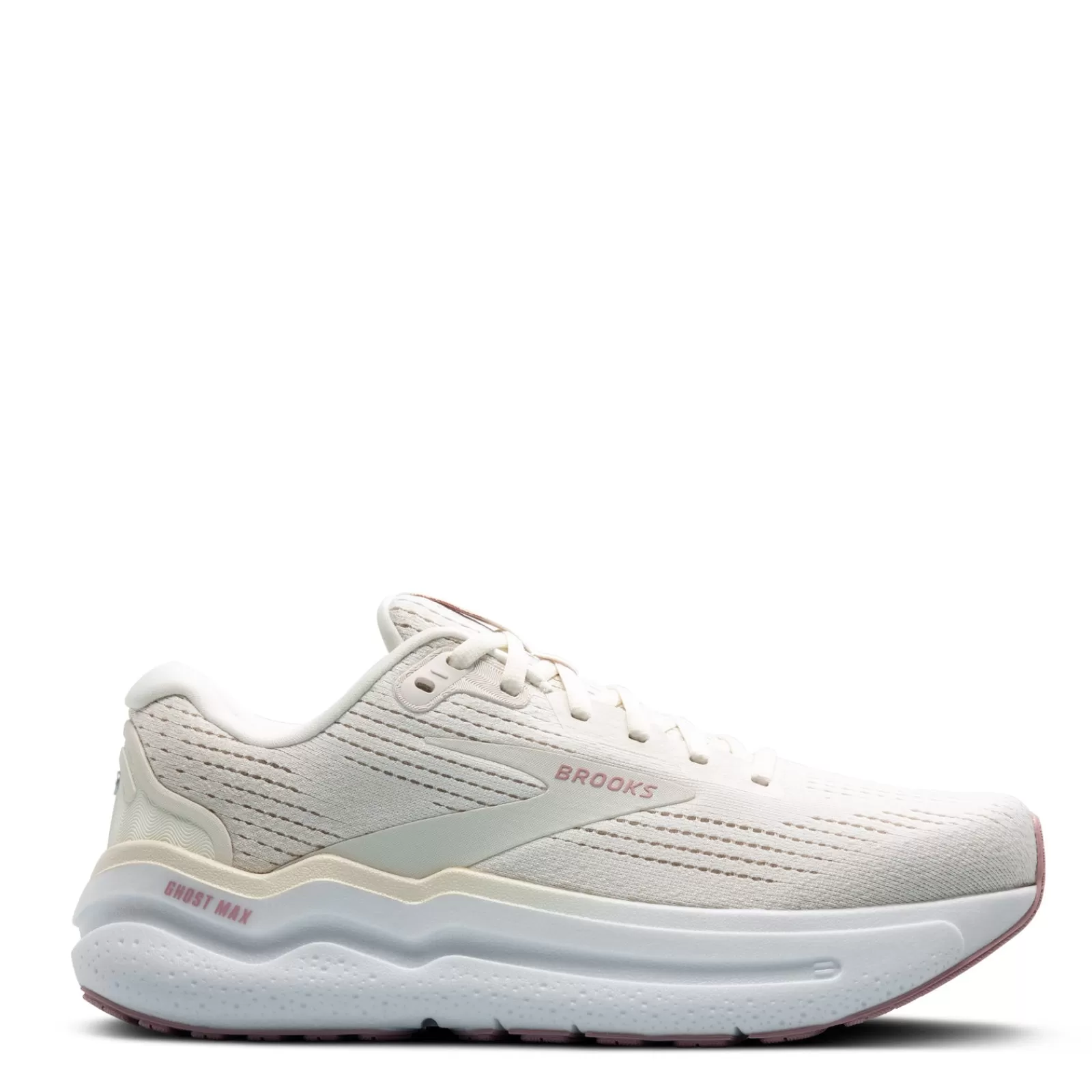 Clearance Brooks Women's , Ghost Max 2 Running Shoe - Wide Width Coconut Milk/Gray/Zephyr