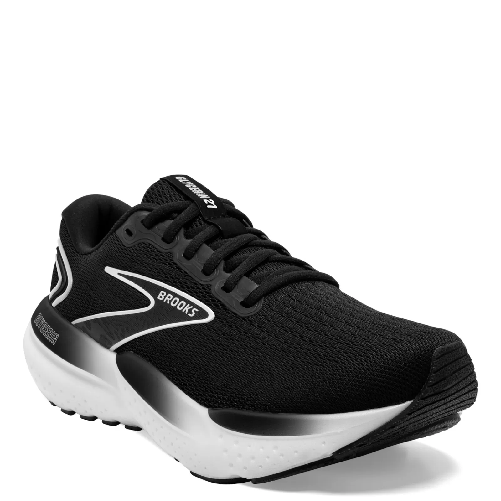 Outlet Brooks Women's , Glycerin 21 Running Shoe - Wide Width Black/Grey/White