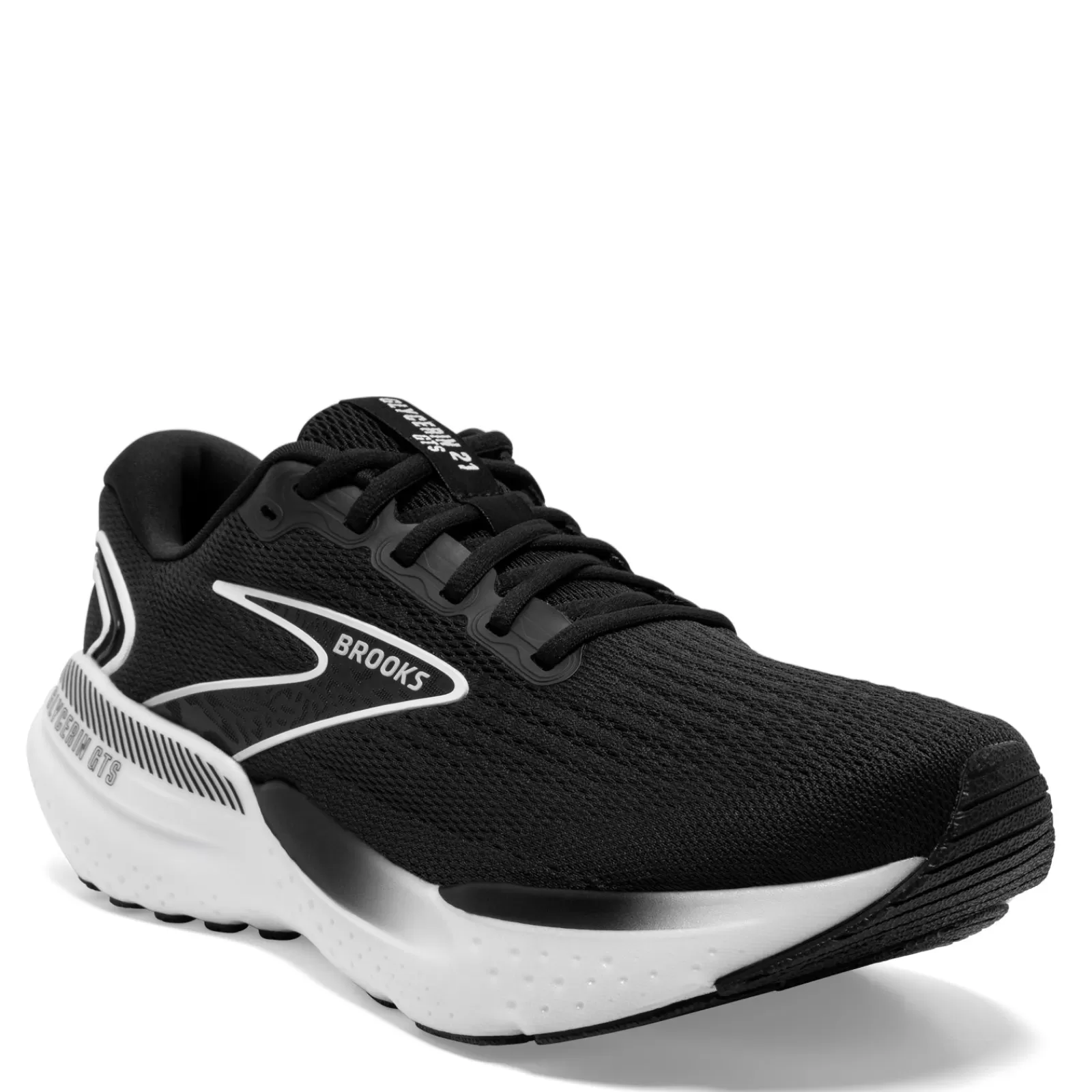 Outlet Brooks Women's , Glycerin GTS 21 Running Shoe Black/Grey/White