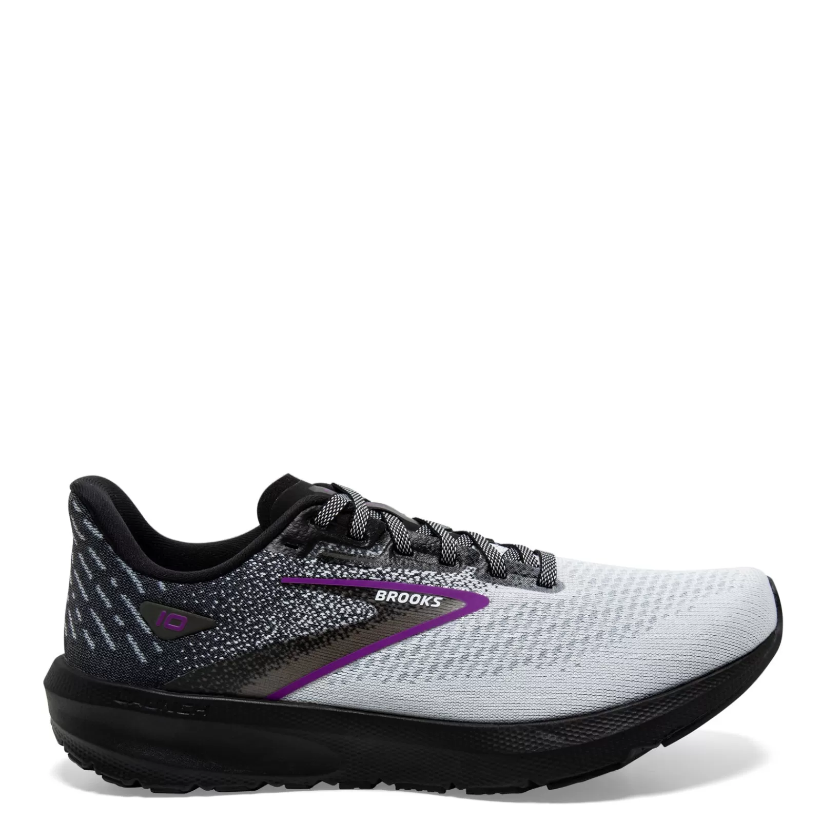 Cheap Brooks Women's , Launch 10 Running Shoe Black/White/Violet