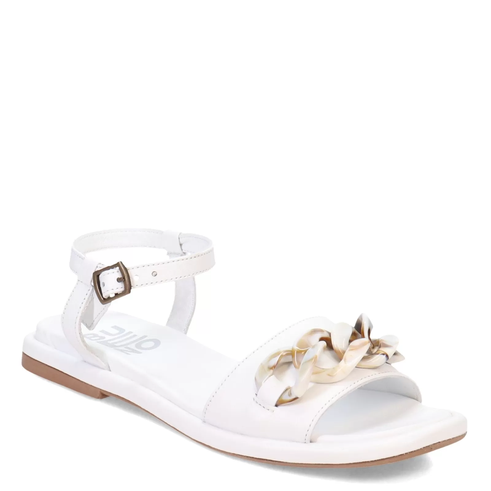 Hot Bueno Women's , Elaine Sandal White