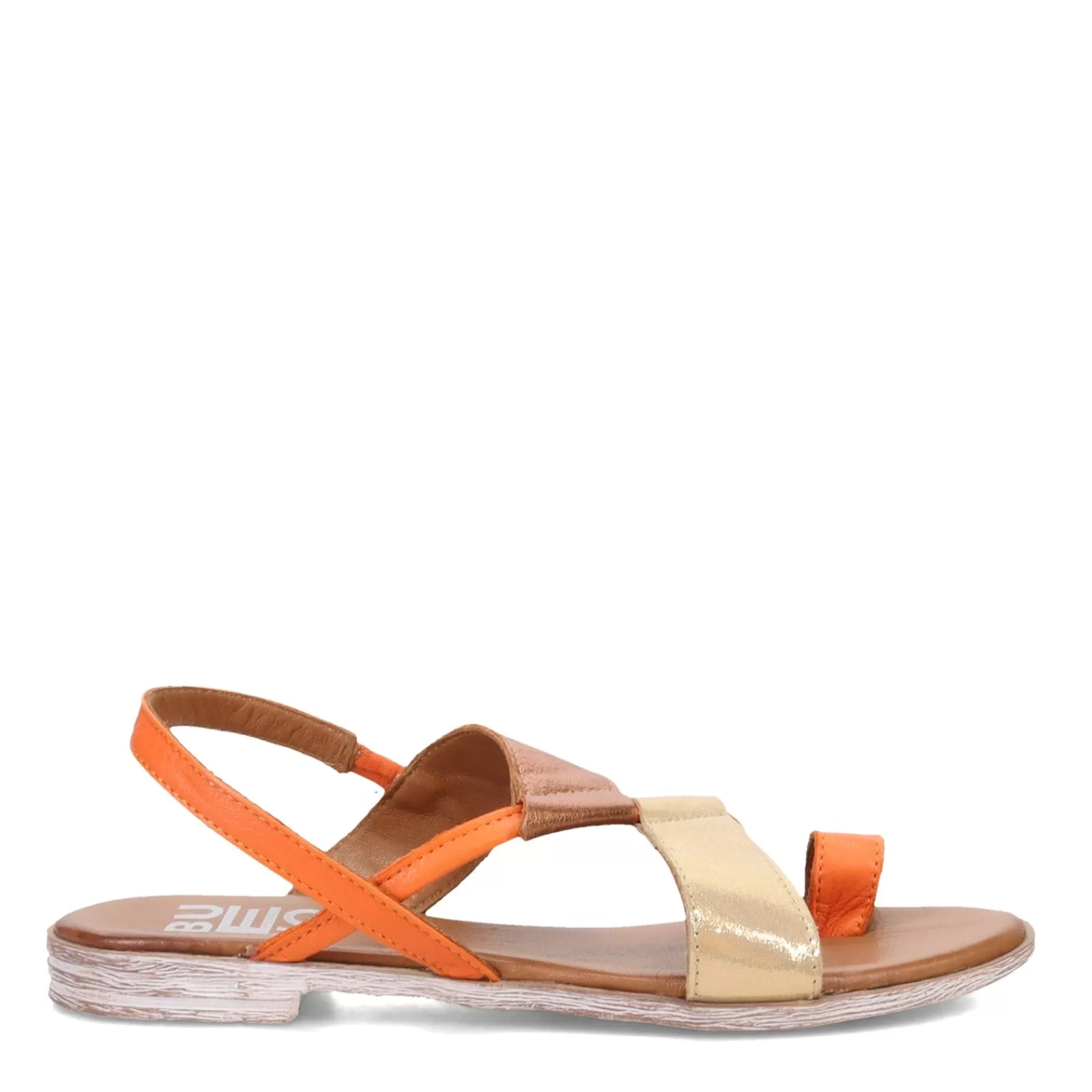 Cheap Bueno Women's , Yuki Sandal Orange Gold Multi