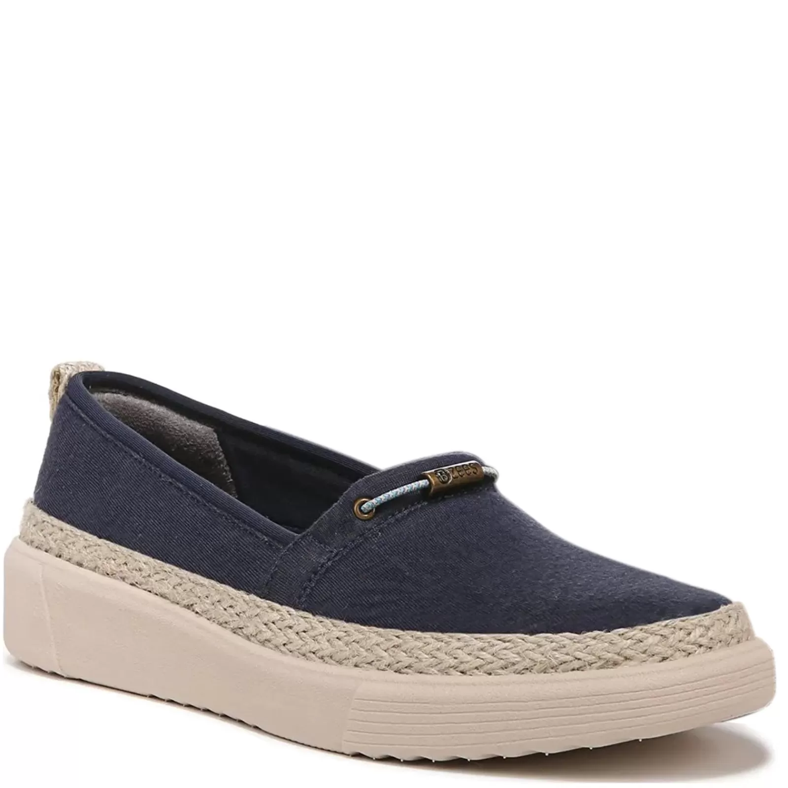 Sale Bzees Women's , Maui Slip-On Navy Blazer Palm Leaf