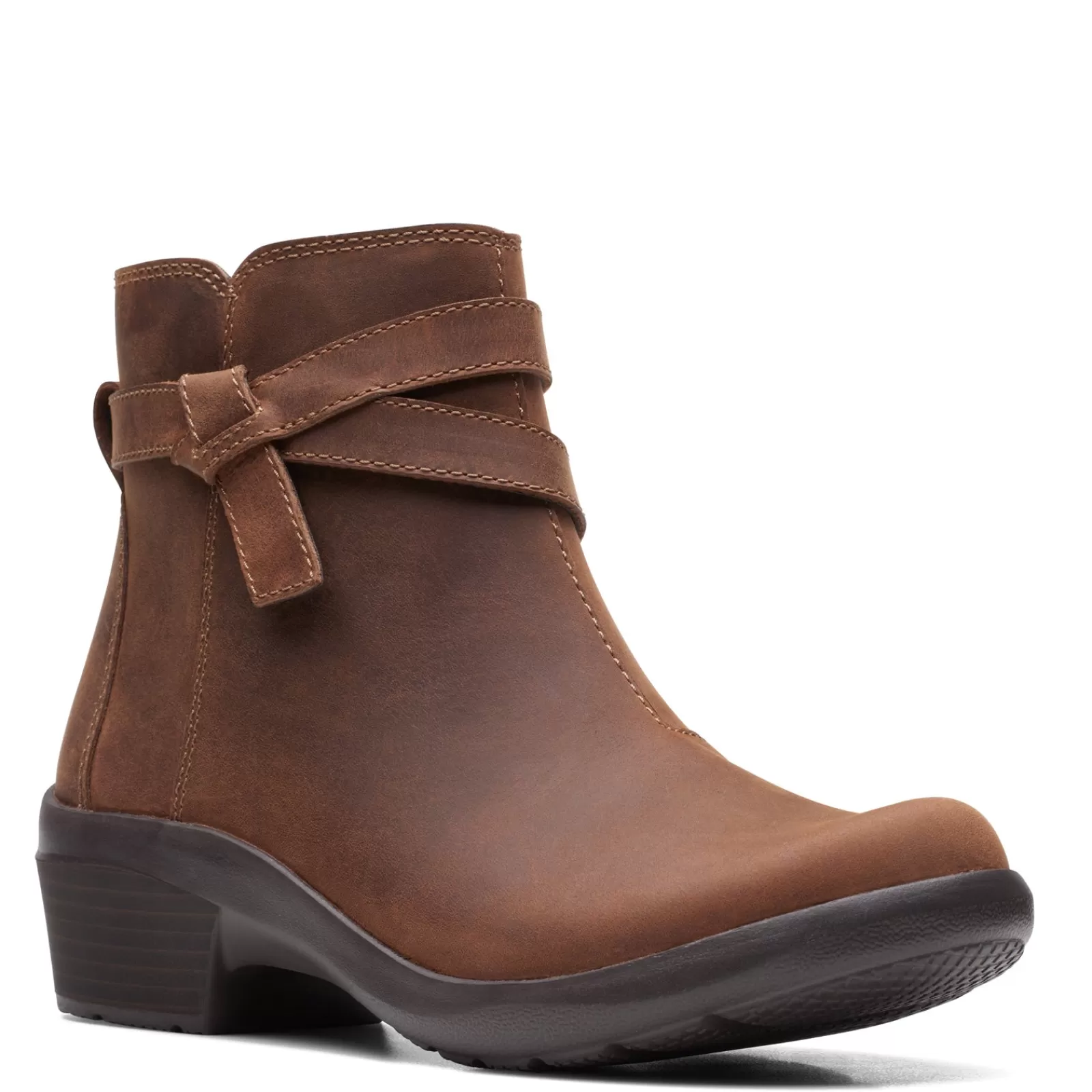 Hot Clarks Women's , Angie Spice Boot Dark Tan