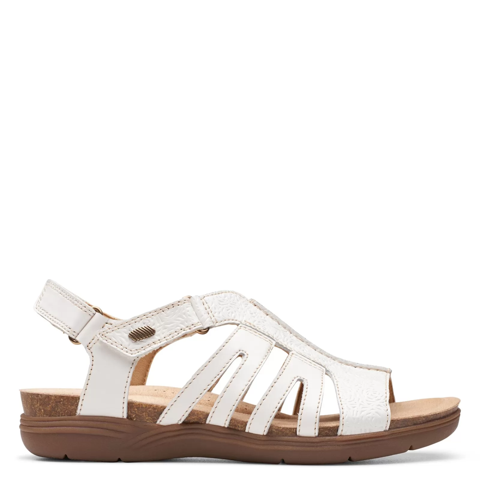 Best Clarks Women's , April Belle Sandal White