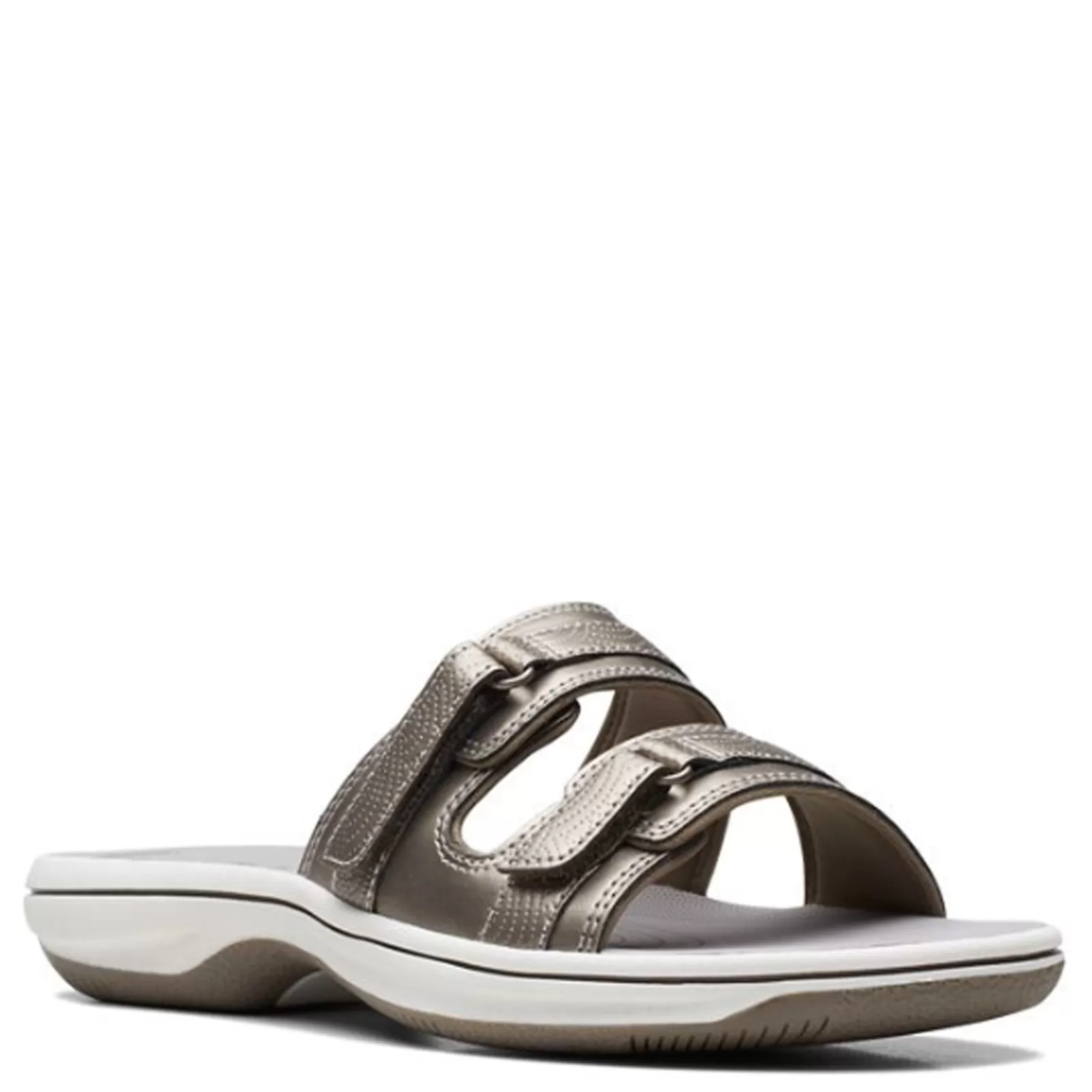 Outlet Clarks Women's , Breeze Piper Sandal Pewter