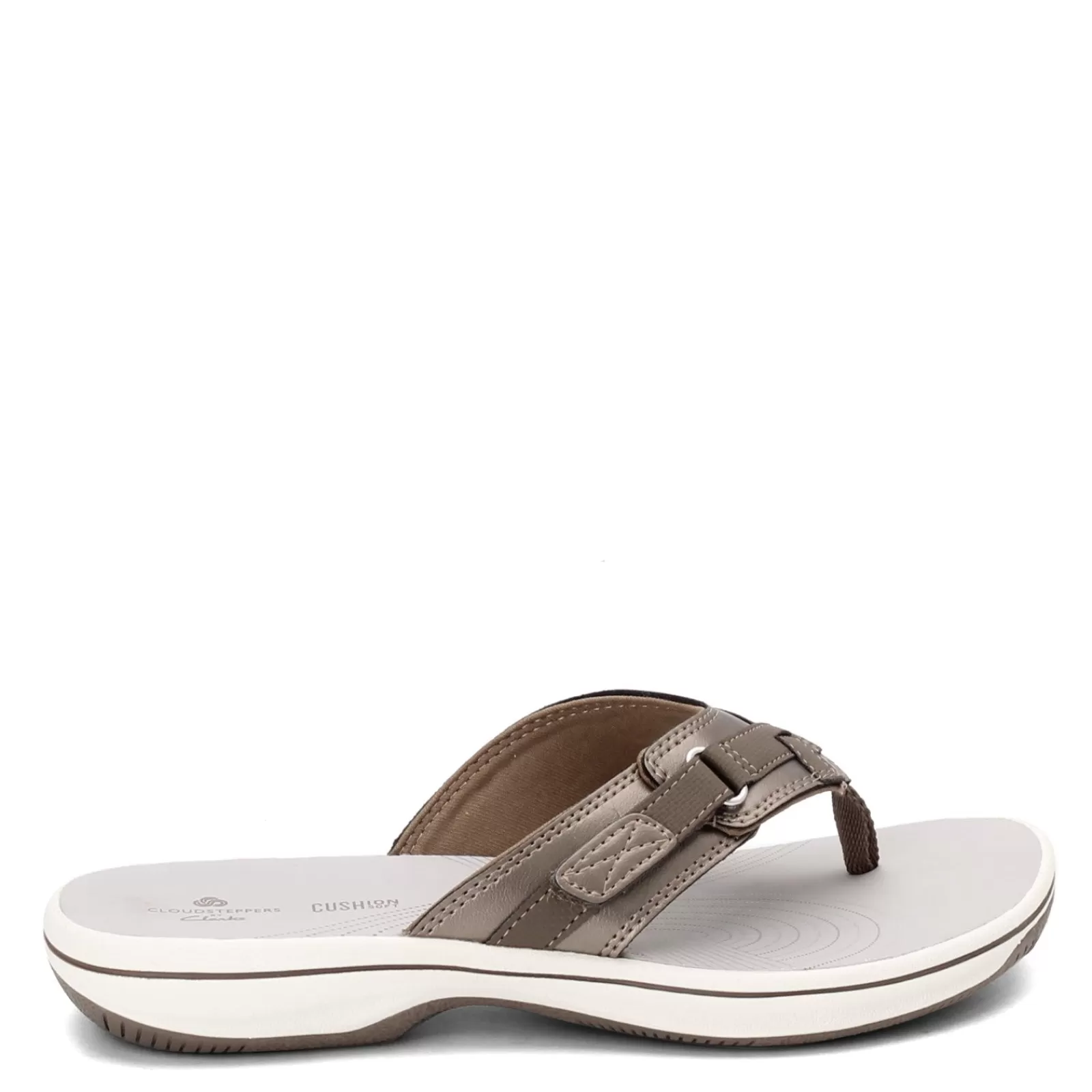 Cheap Clarks Women's , Breeze Sea Flip Flop Pewter