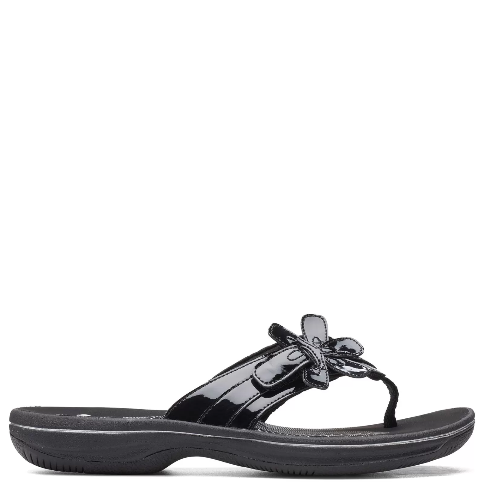 Store Clarks Women's , Brinkley Flora Sandal Black Patent