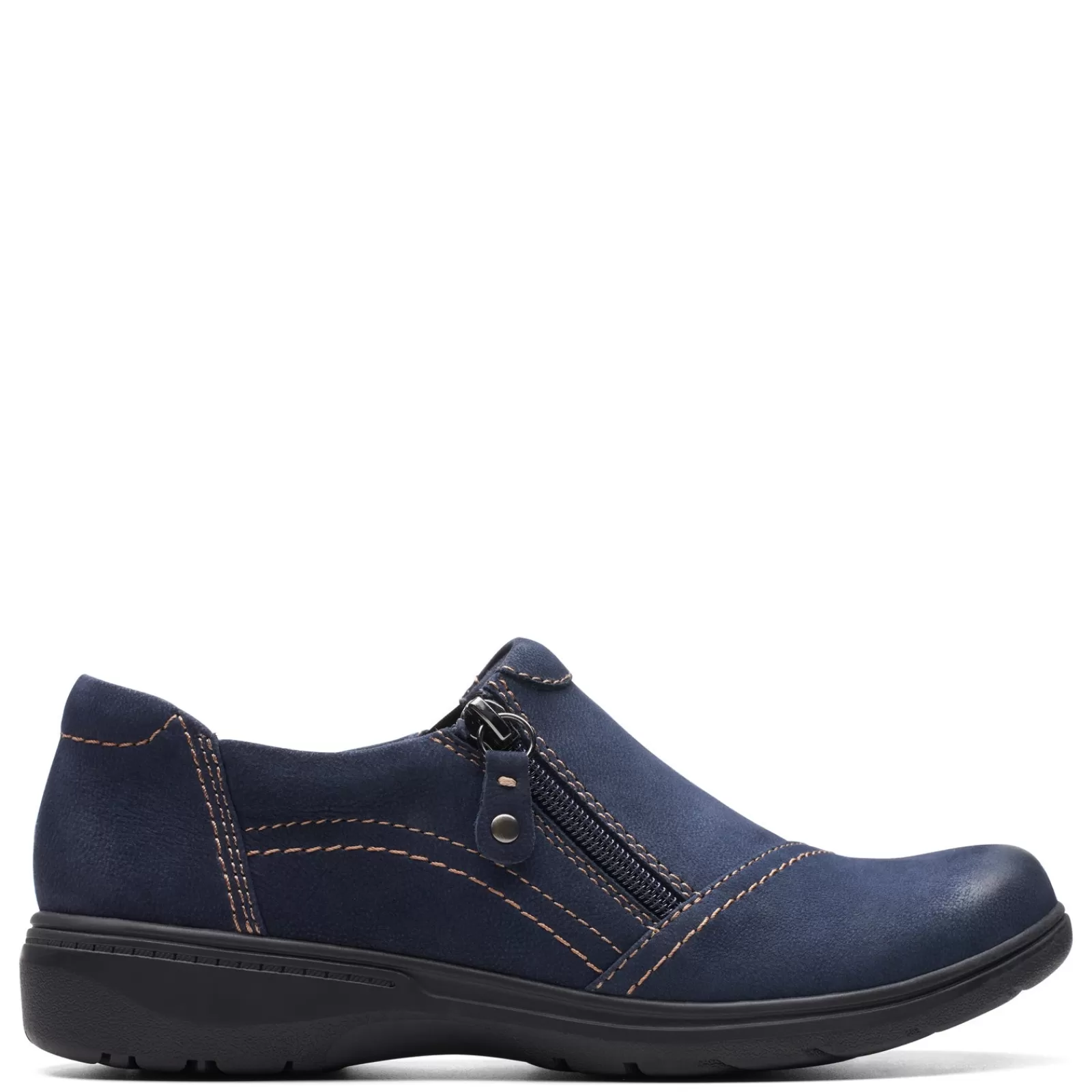 Best Sale Clarks Women's , Carleigh Ray Slip-On Navy Nubuck