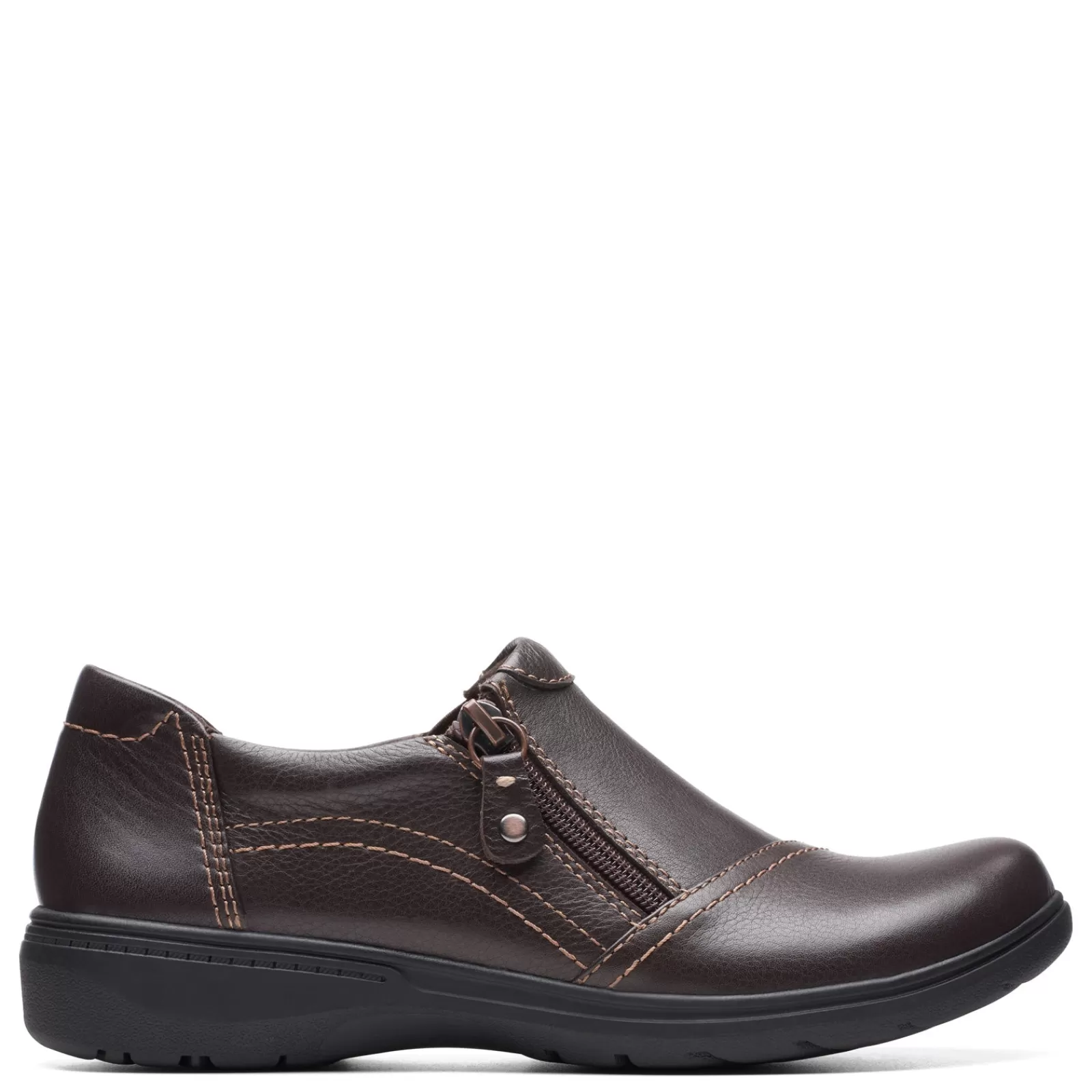 Clearance Clarks Women's , Carleigh Ray Slip-On Dark Brown