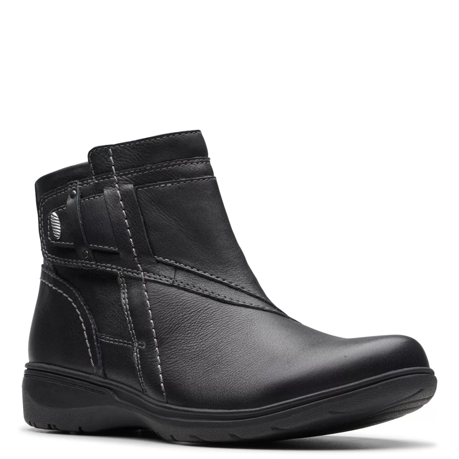 Shop Clarks Women's , Carleigh Style Boot Black Leather